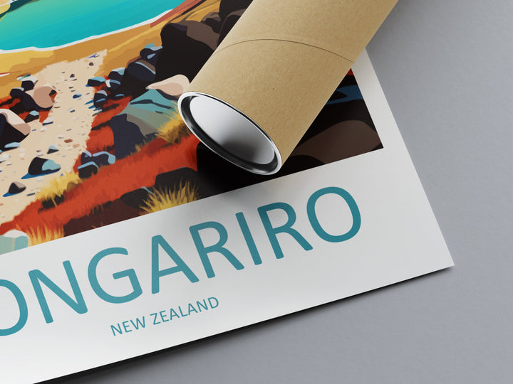 Tongariro Travel Print Wall Art Tongariro Wall Hanging Home Décor Tongariro Gift Art Lovers New Zealand Art Lover Gift Print Art