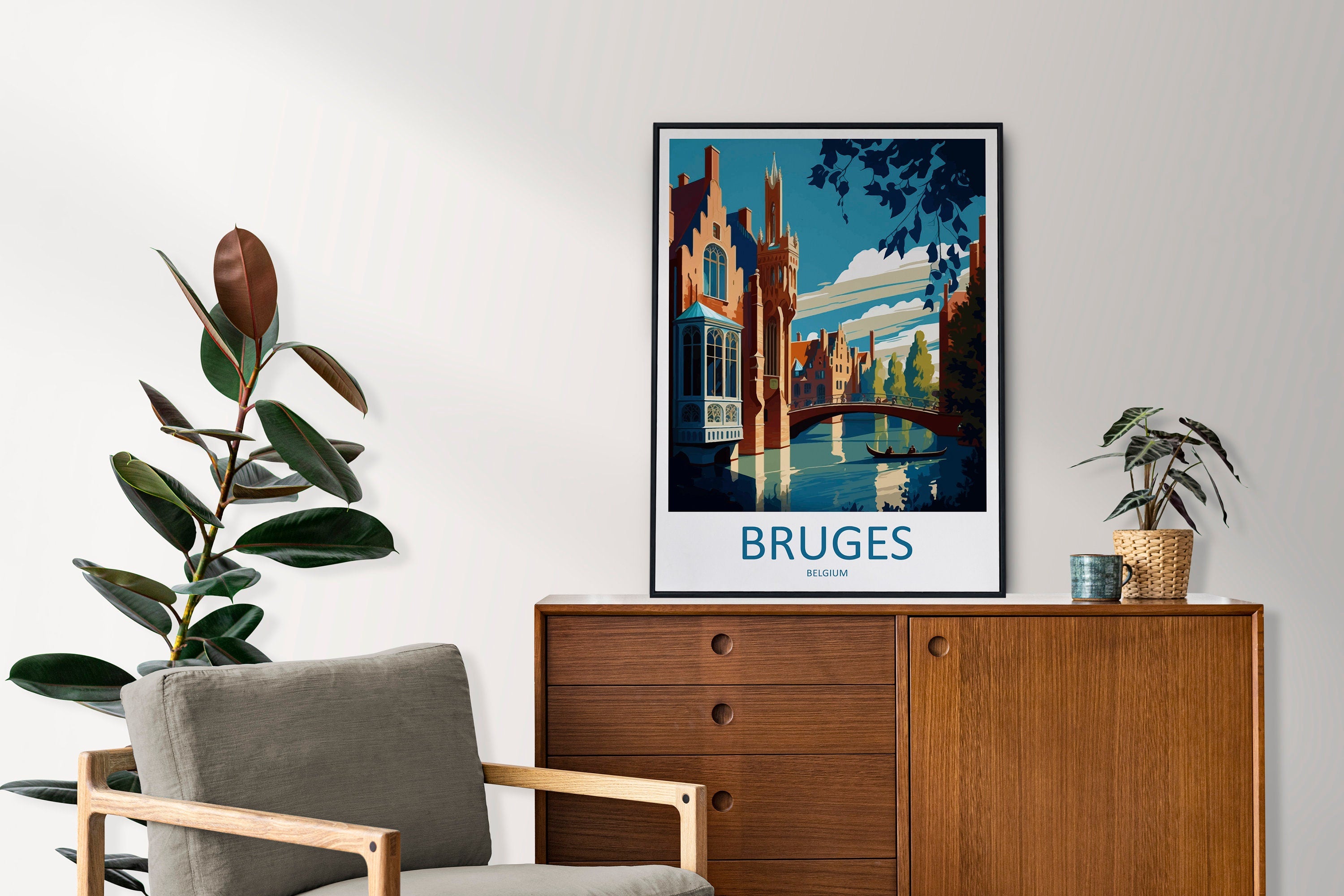 Bruges Travel Print