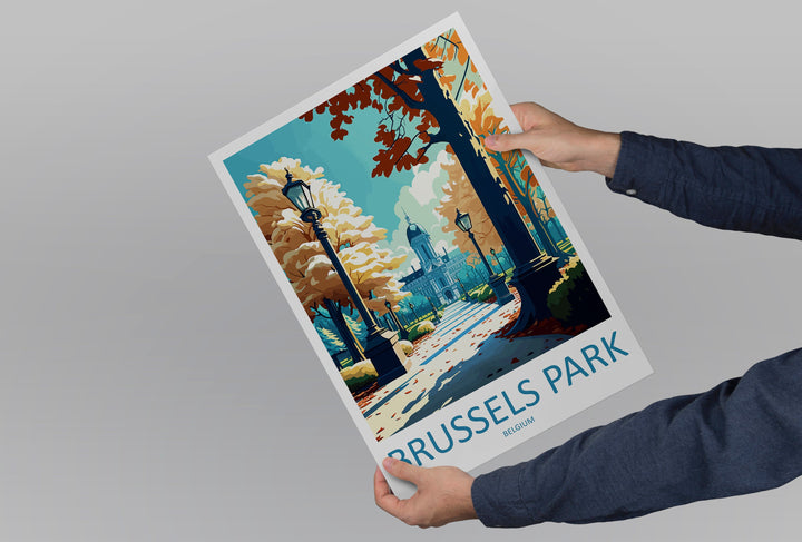 Brussels Park Travel Print Wall Art Brussels Park Wall Hanging Home Décor Brussels Park Gift Art Lovers Belgium Art Lover Gift Brussels Park