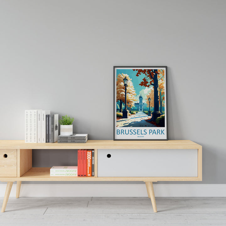 Brussels Park Travel Print Wall Art Brussels Park Wall Hanging Home Décor Brussels Park Gift Art Lovers Belgium Art Lover Gift Brussels Park