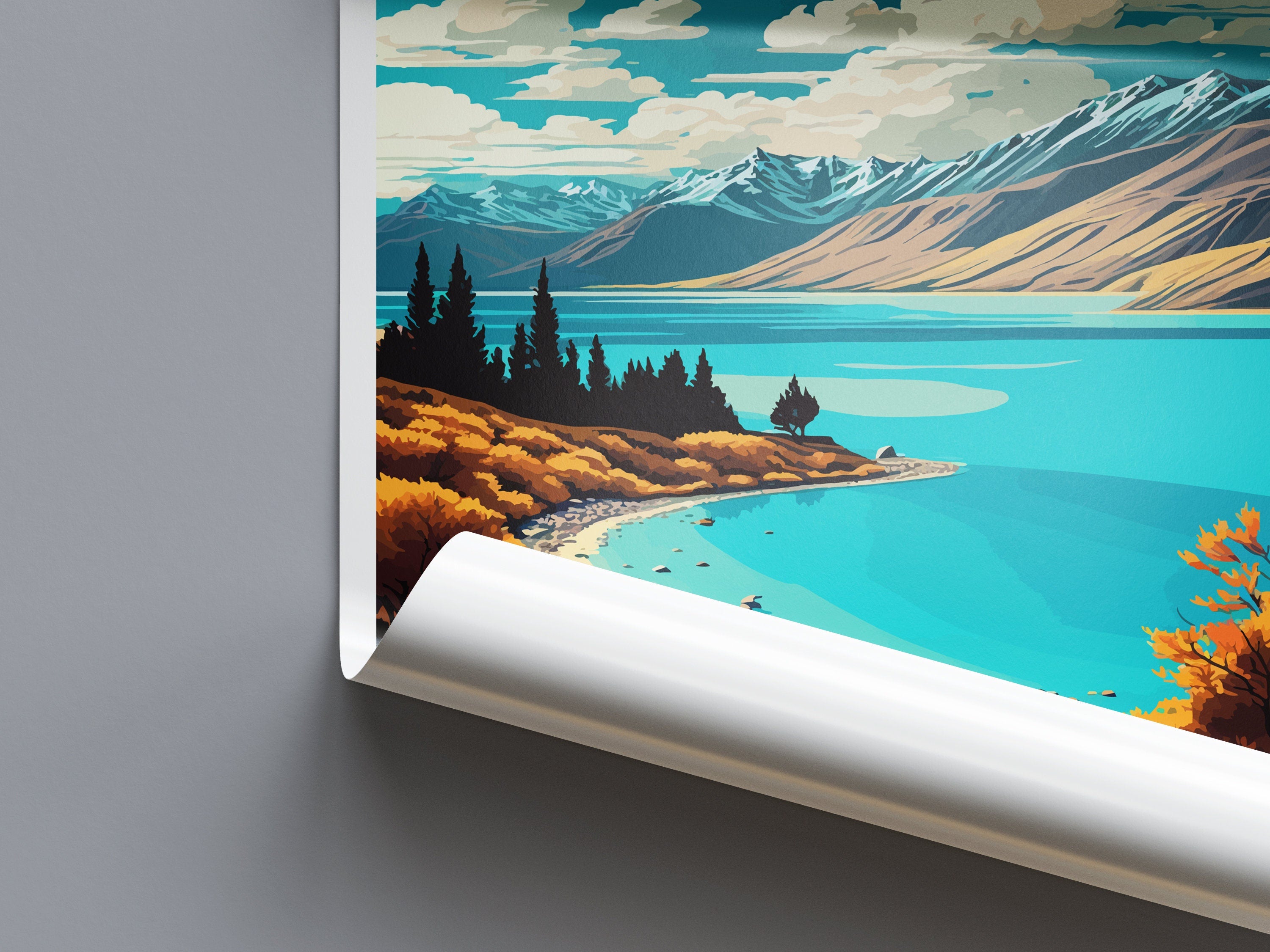 Lake Pukaki Travel Print