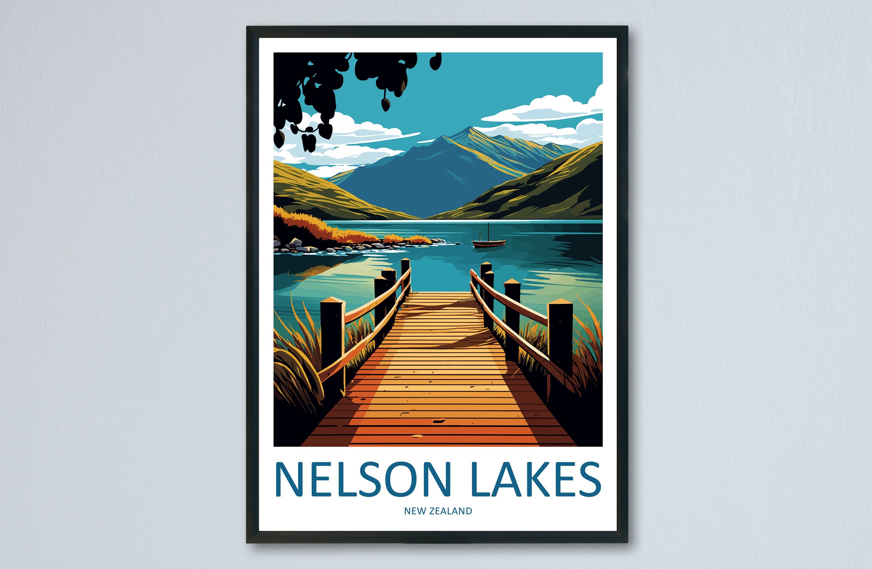 Nelson Lakes Travel Print