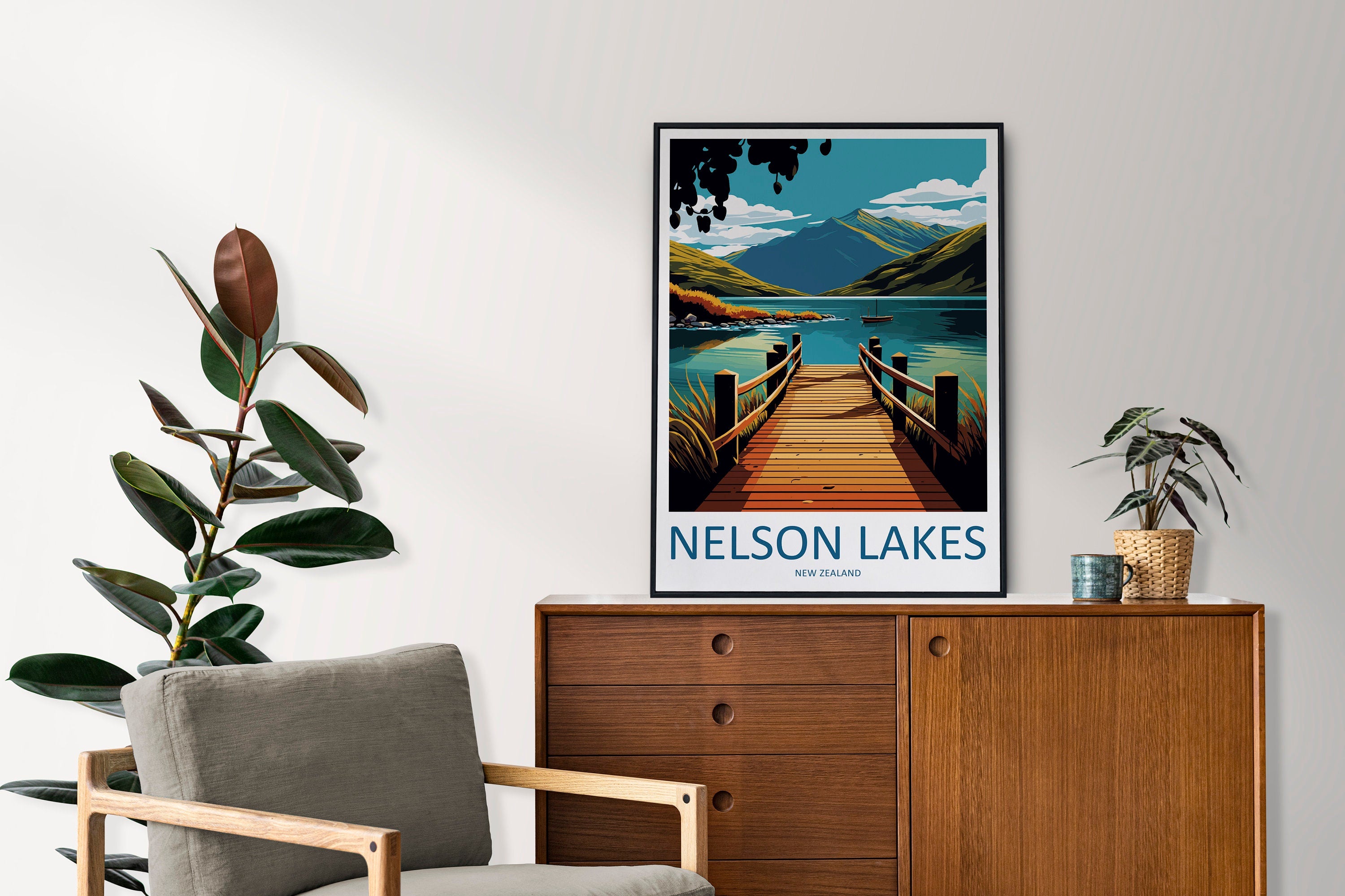 Nelson Lakes Travel Print