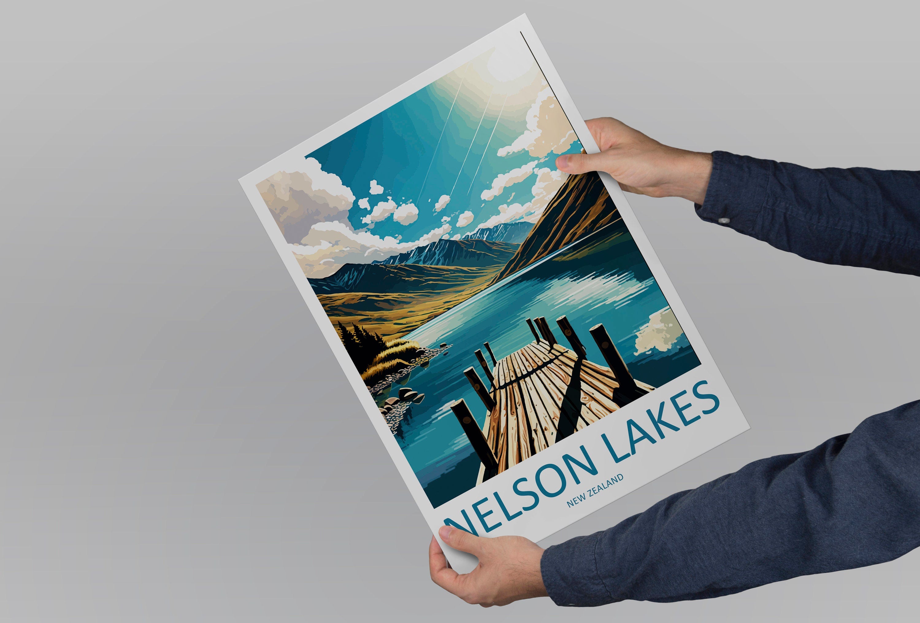 Nelson Lakes Travel Print