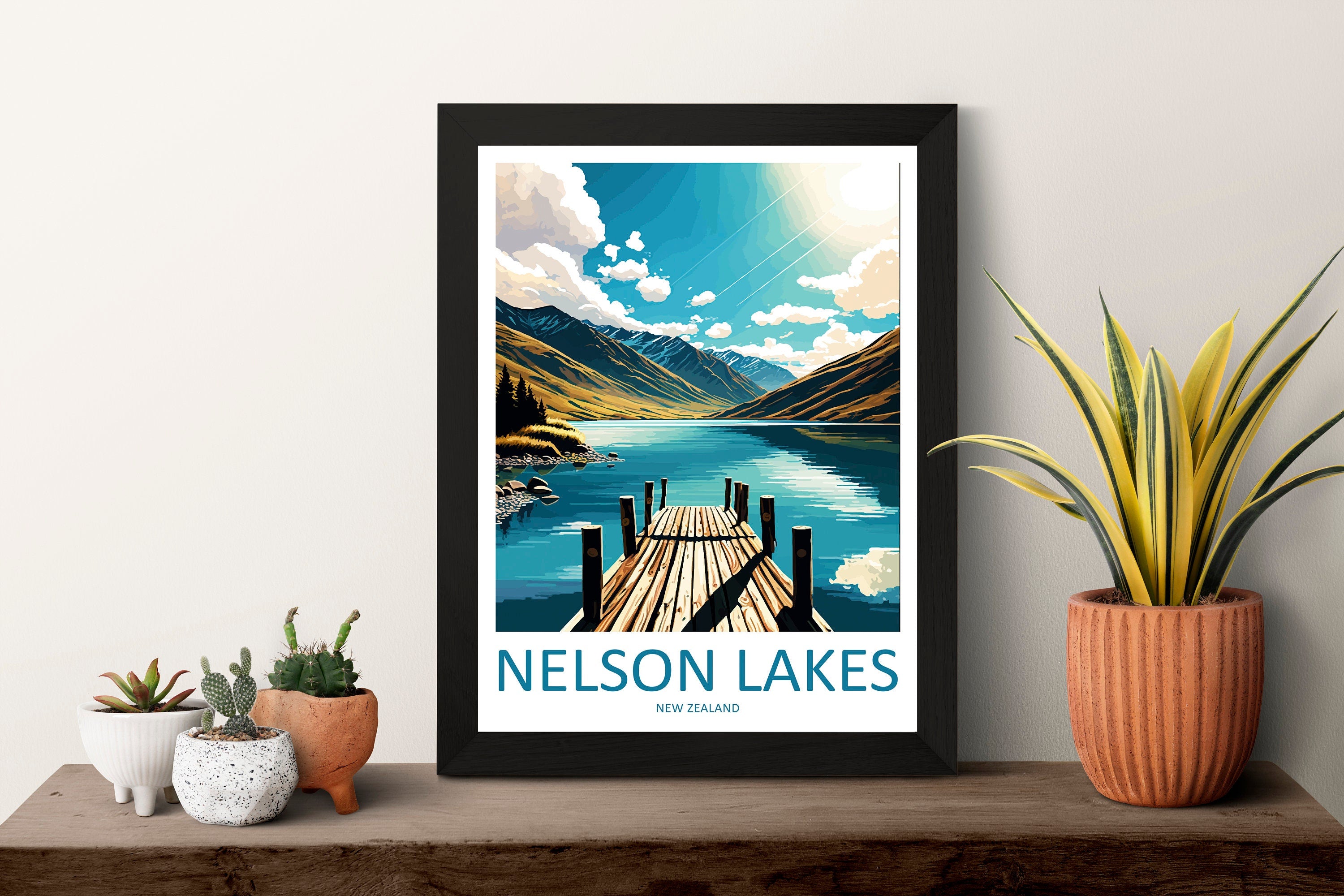 Nelson Lakes Travel Print