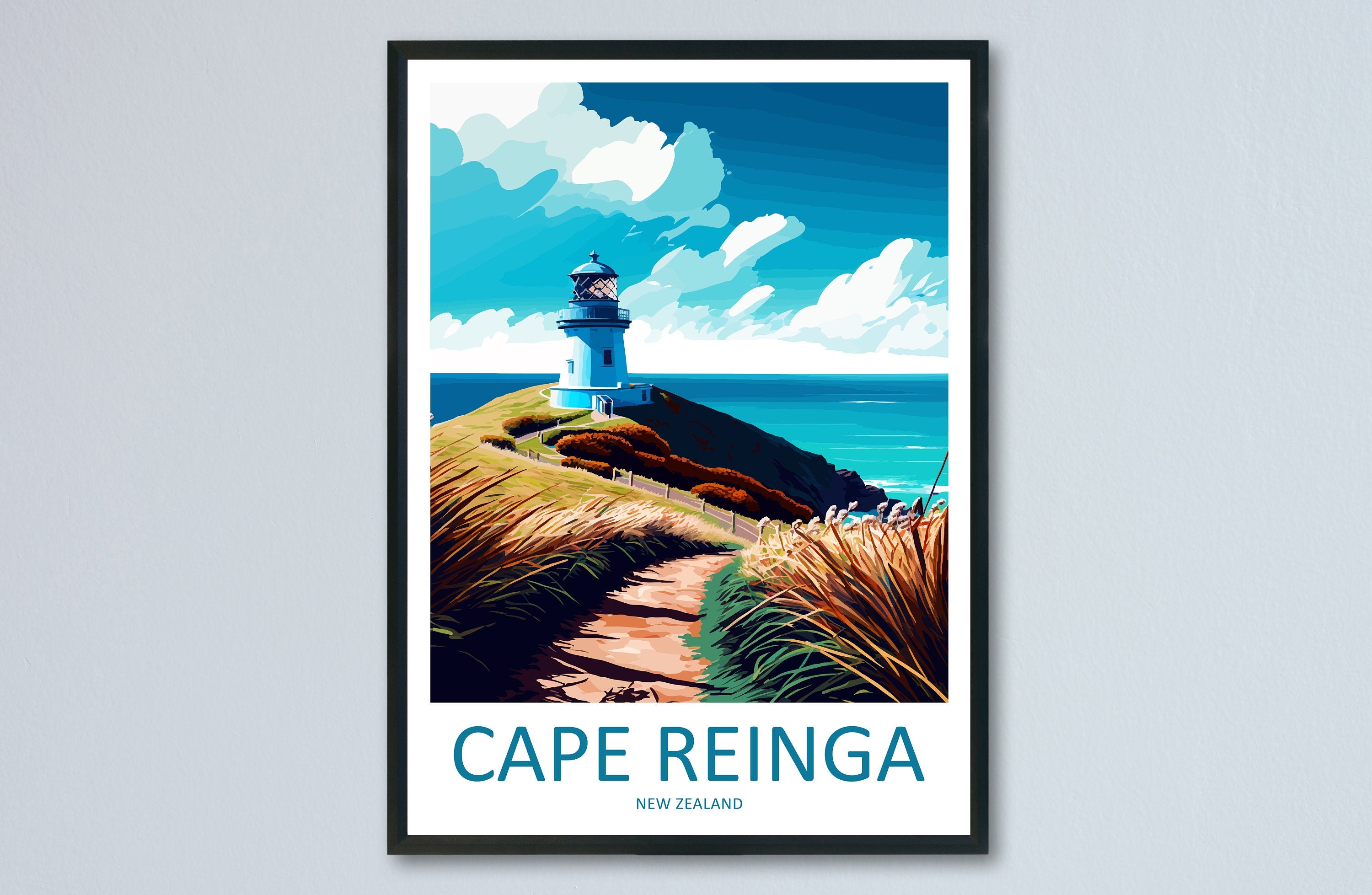 Cape Reinga Travel Print