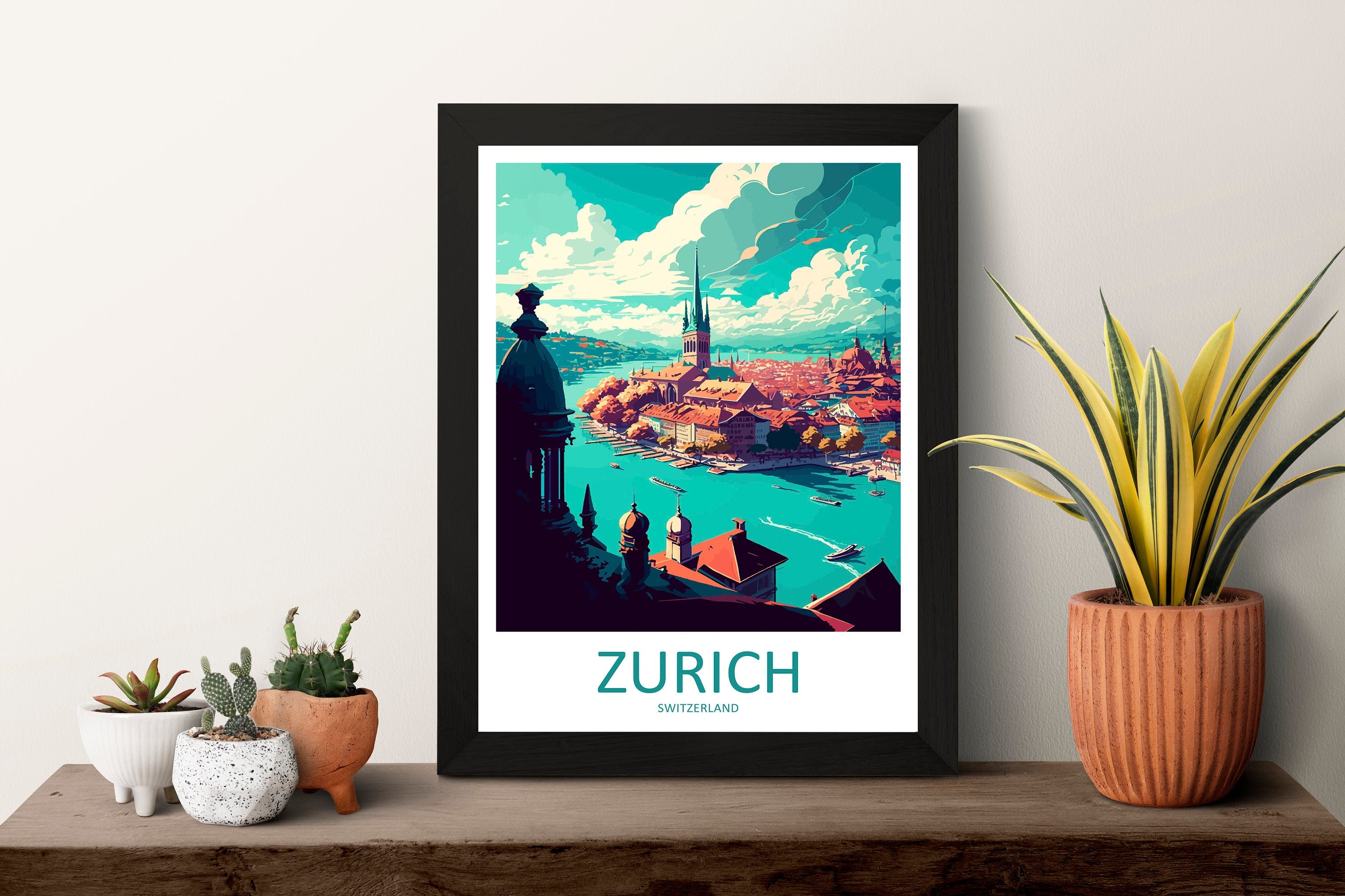 Zurich Travel Print