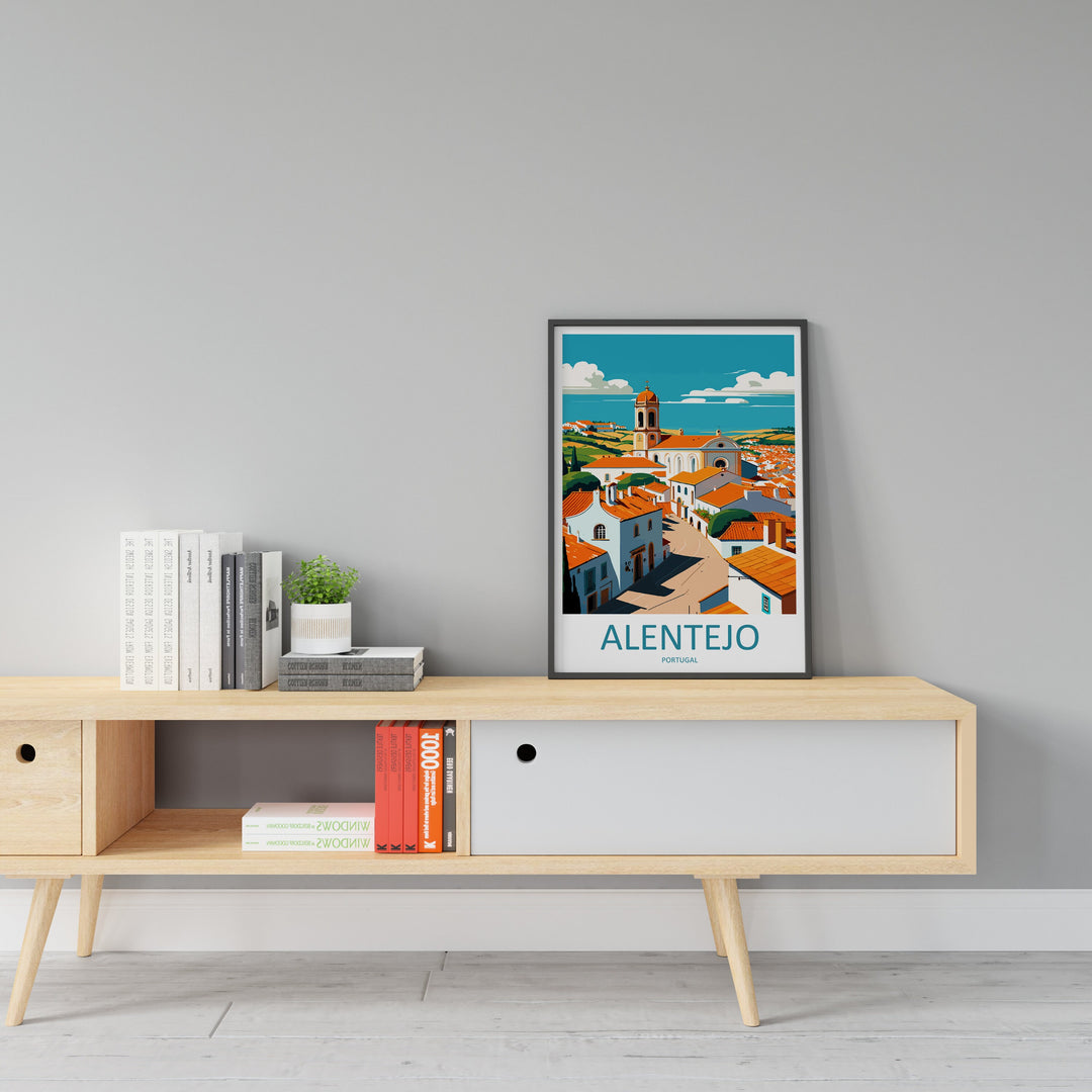 Alentejo Travel Print Wall Art Alentejo Wall Hanging Home Décor Alentejo Gift Art Lovers Portugal Art Lover Gift Alentejo Wall Décor
