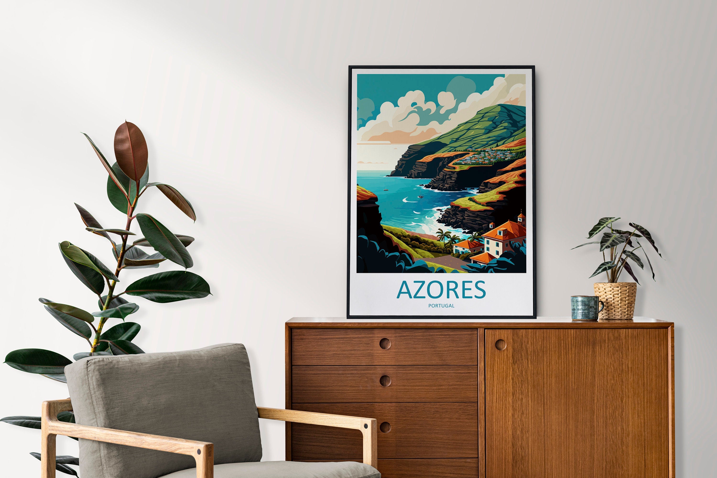 Azores Travel Print