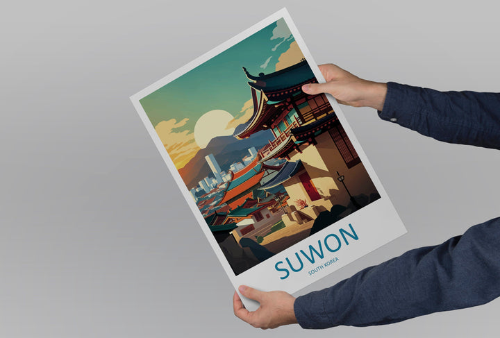 Suwon Travel Print Wall Art Suwon Wall Hanging Home Décor Suwon Gift Art Lovers South Korea Art Lover Gift Suwon Wall Décor