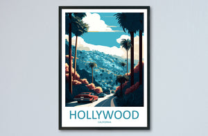 Hollywood Travel Print