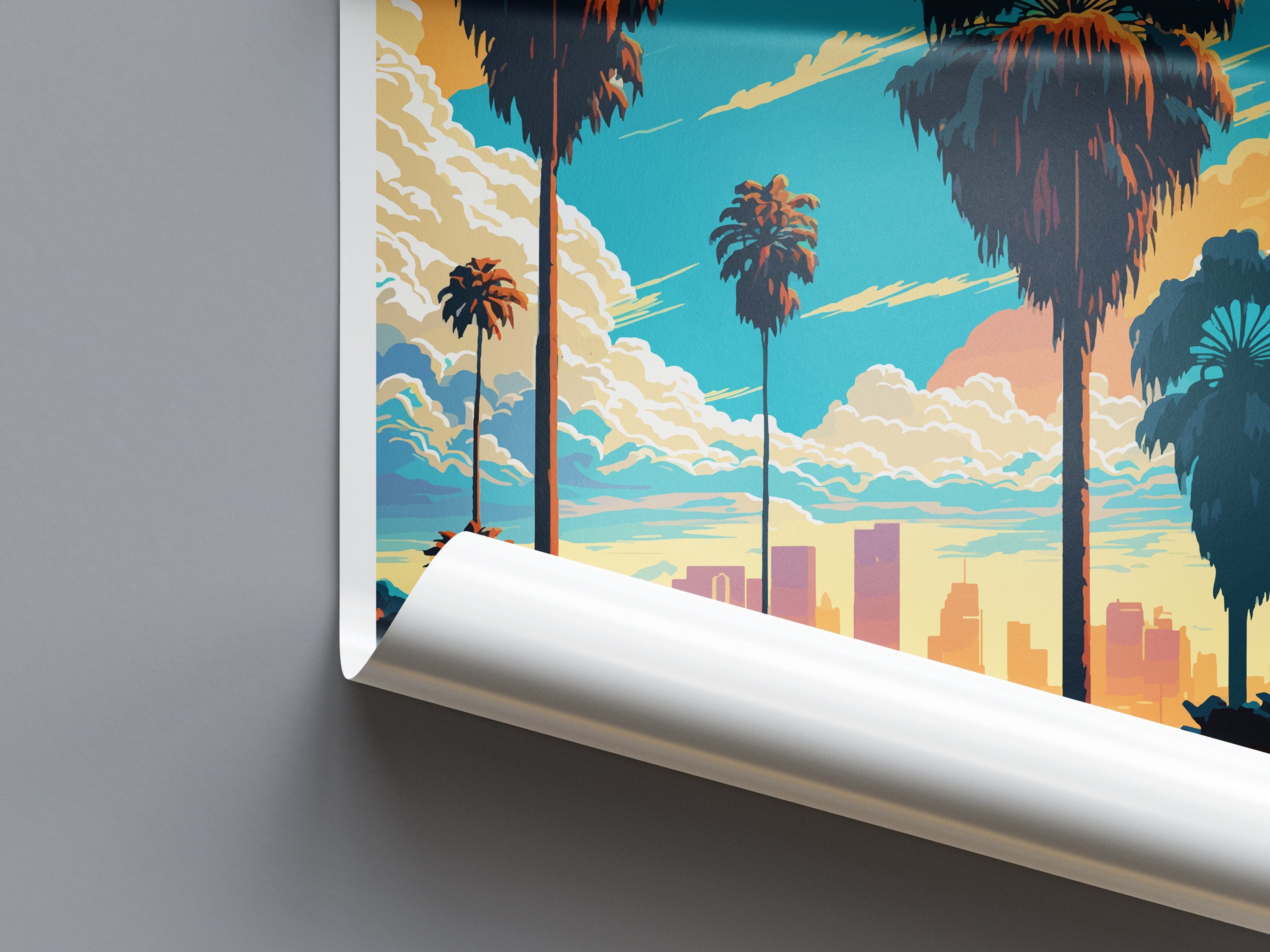 Los Angeles Travel Print