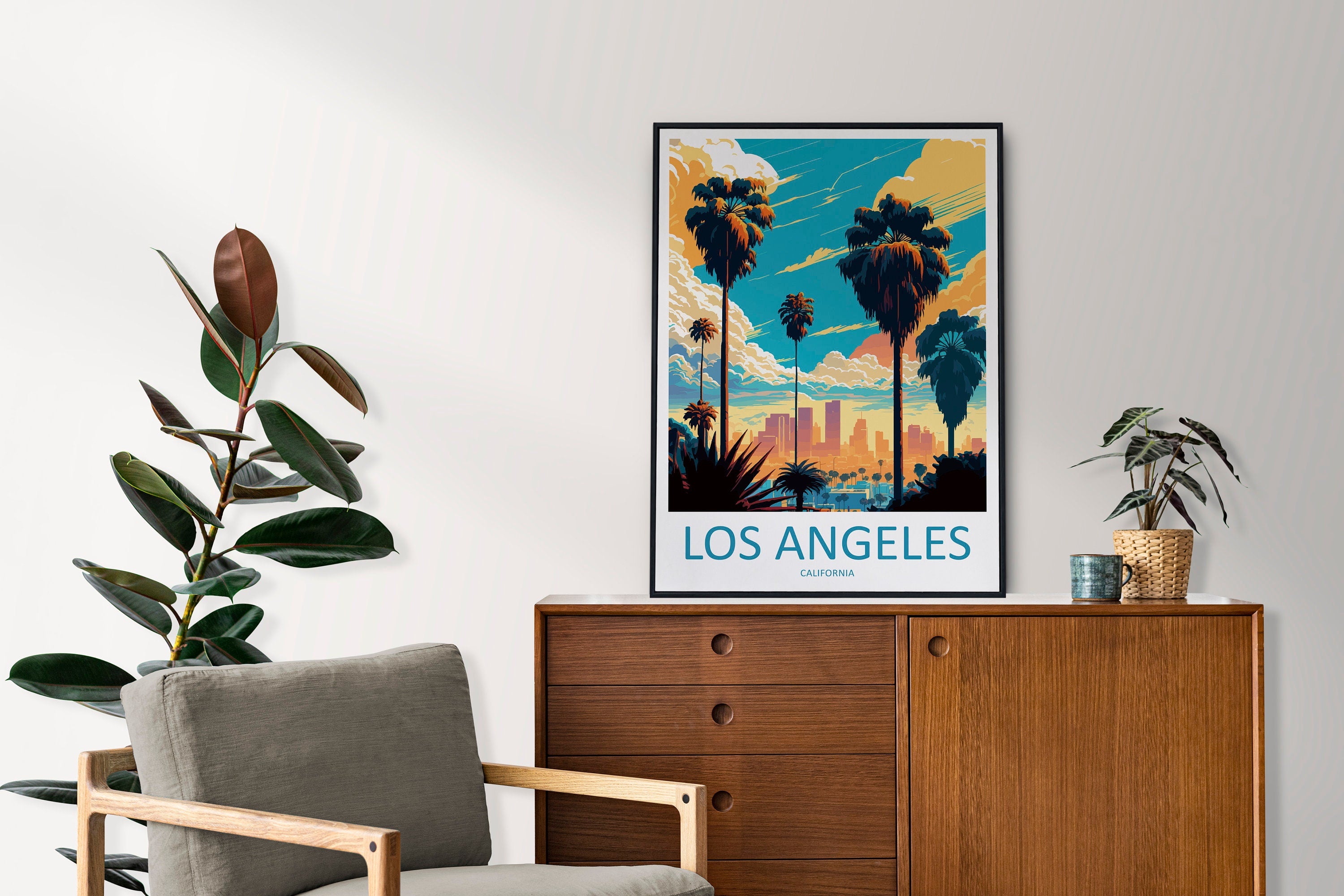 Los Angeles Travel Print