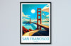 San Francisco Golden Gate Travel Print