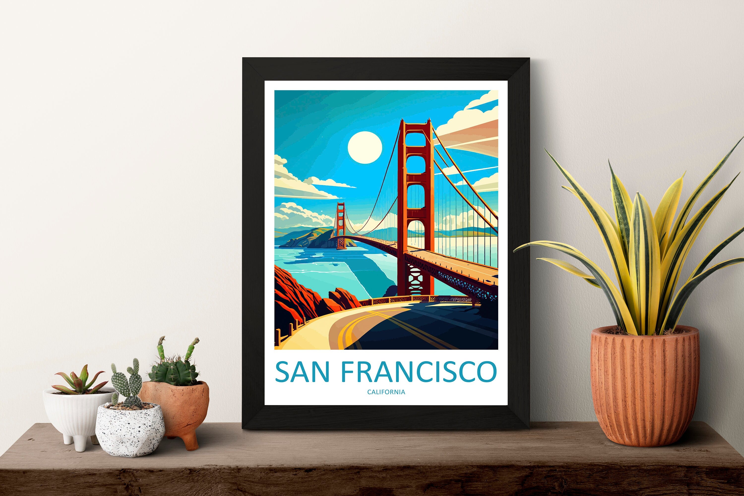 San Francisco Golden Gate Travel Print