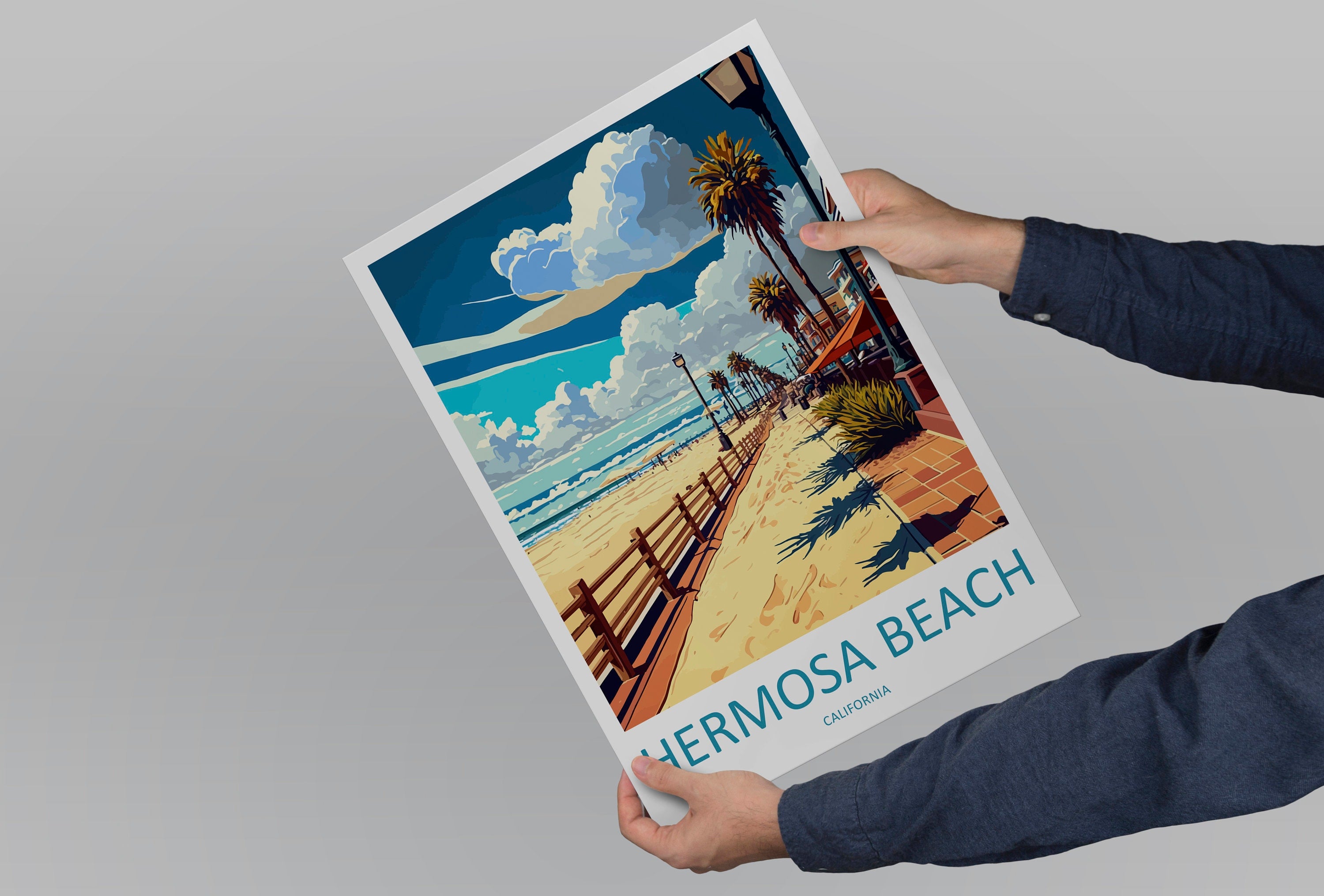 Hermosa Beach Travel Print