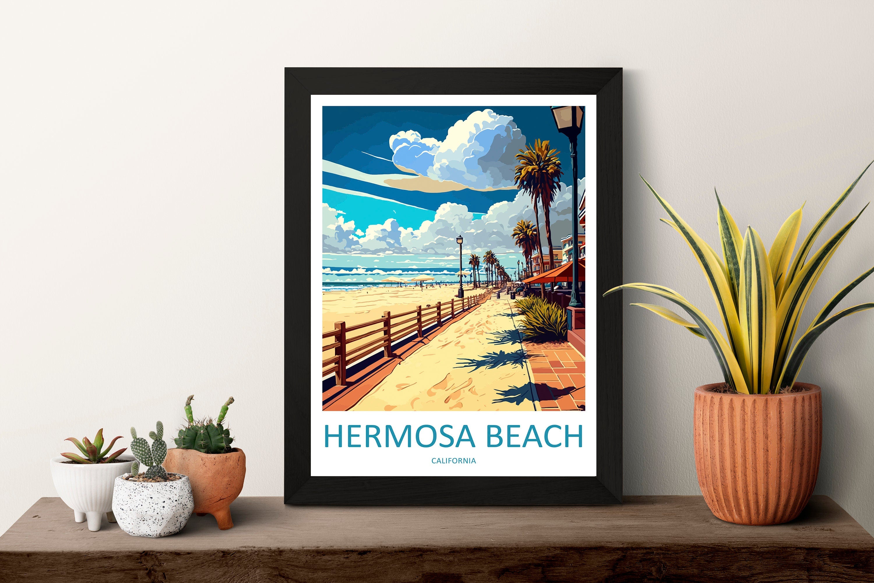 Hermosa Beach Travel Print