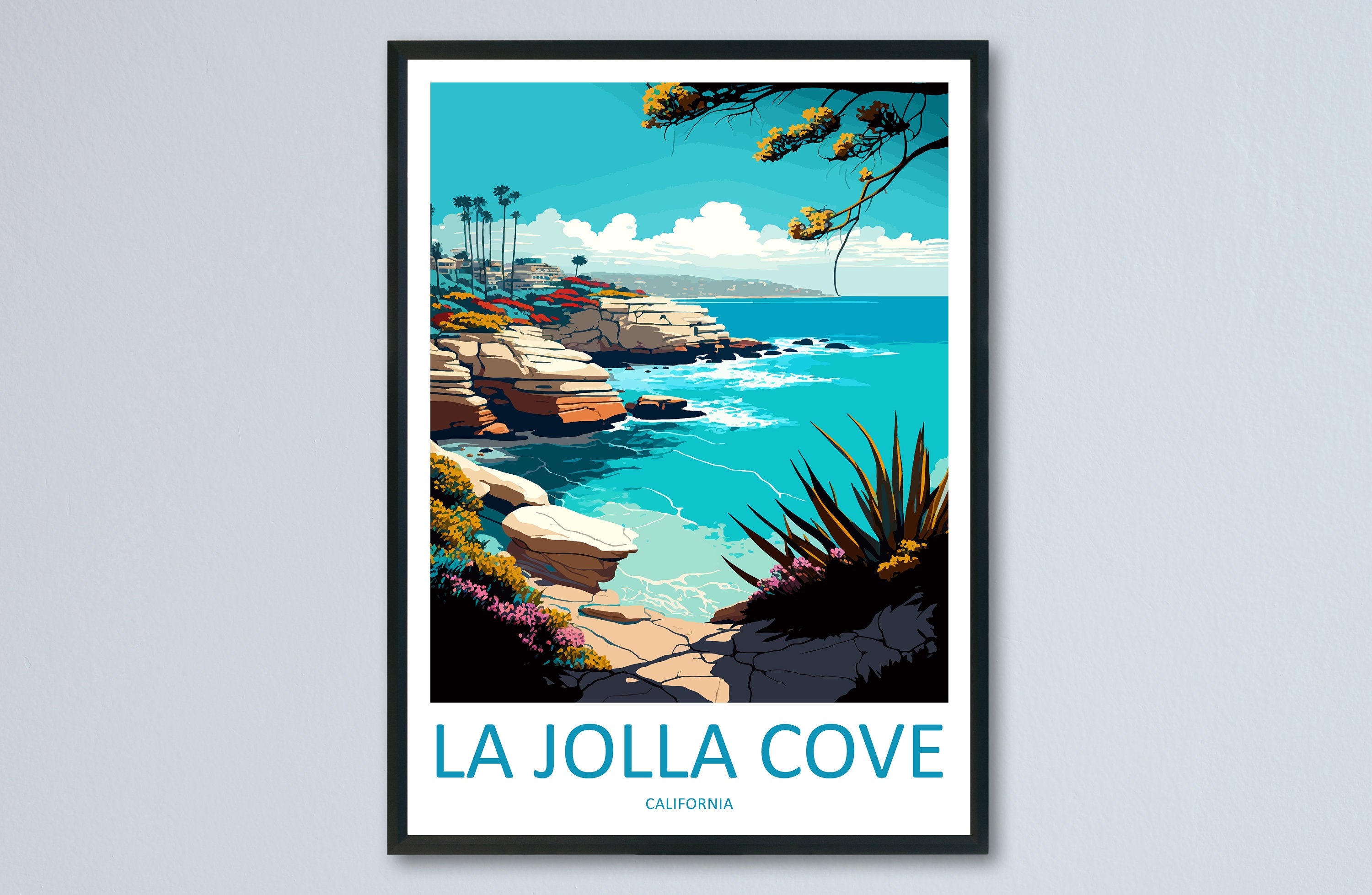 La Jolla Cove Travel Print