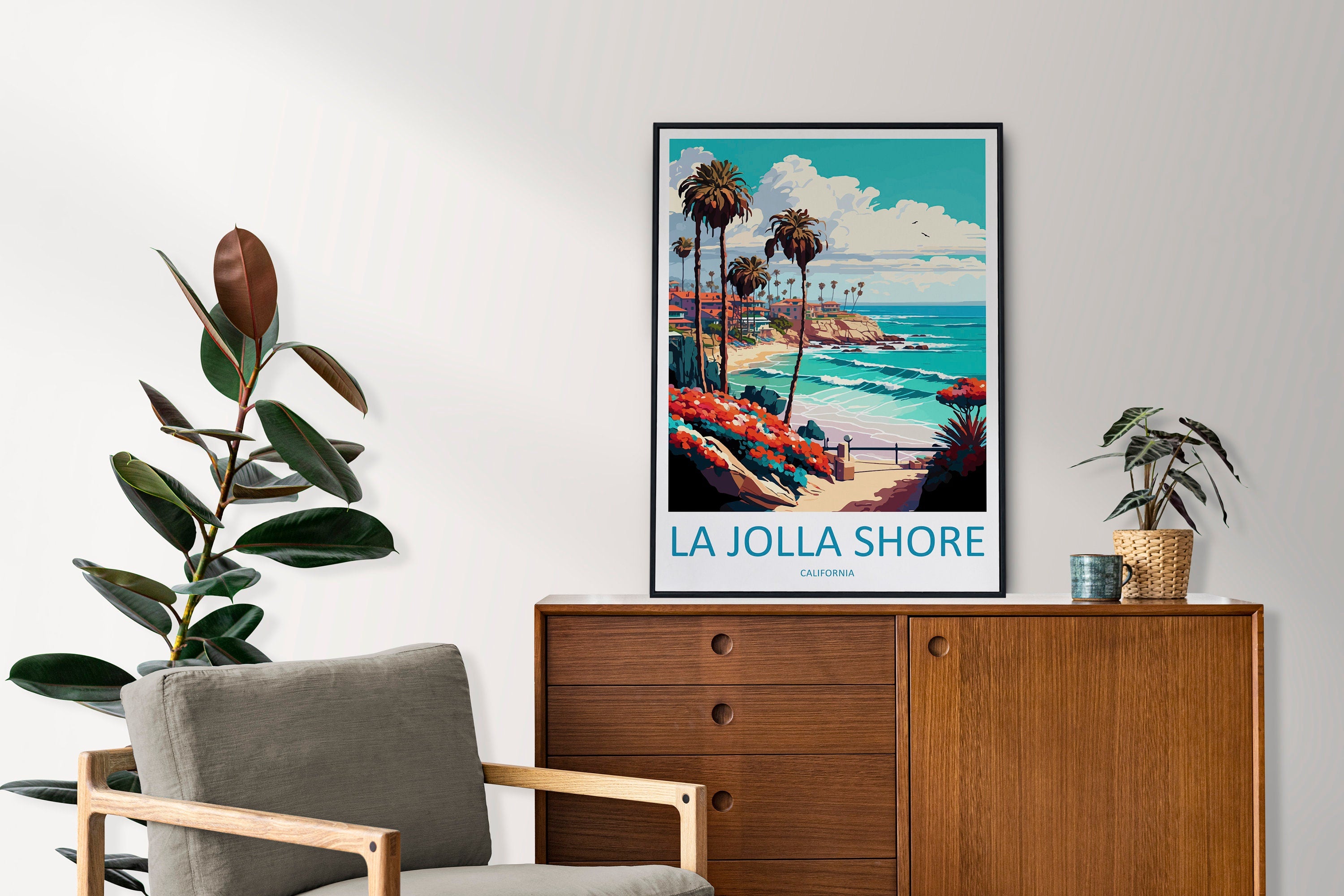 La Jolla Shore Travel Print