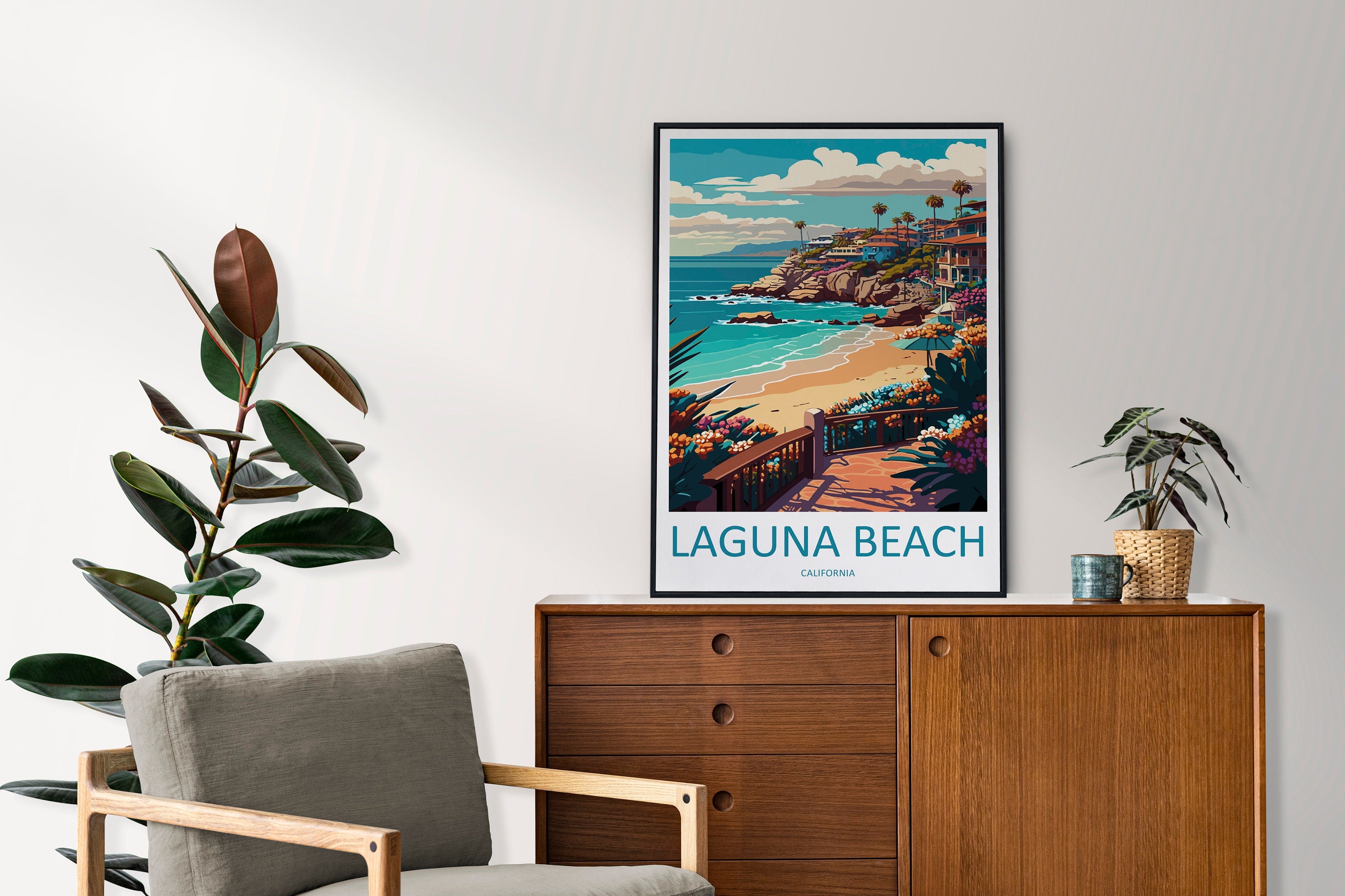 Laguna Beach Travel Print