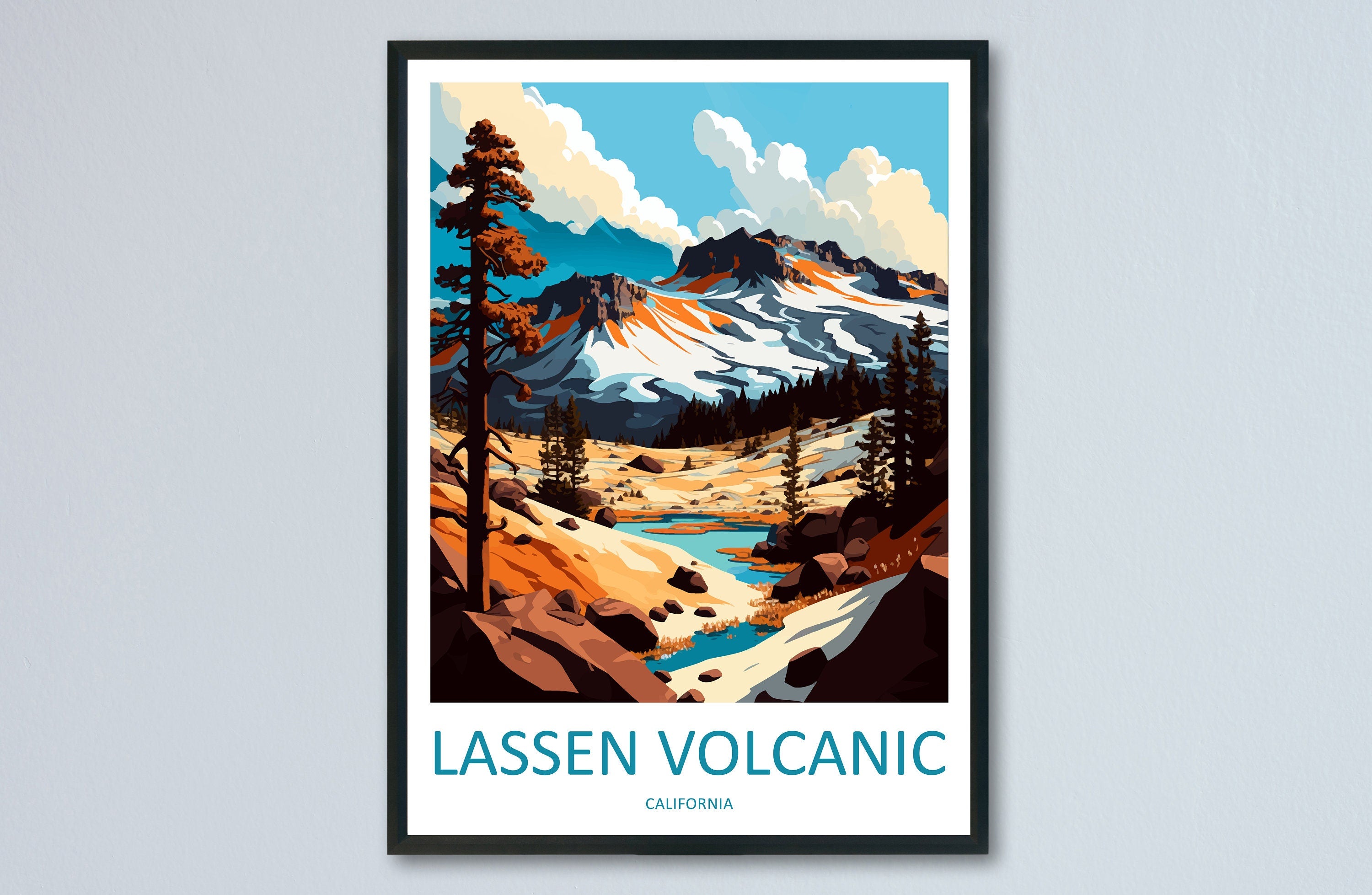 Lassen Volcanic National Park Travel Print