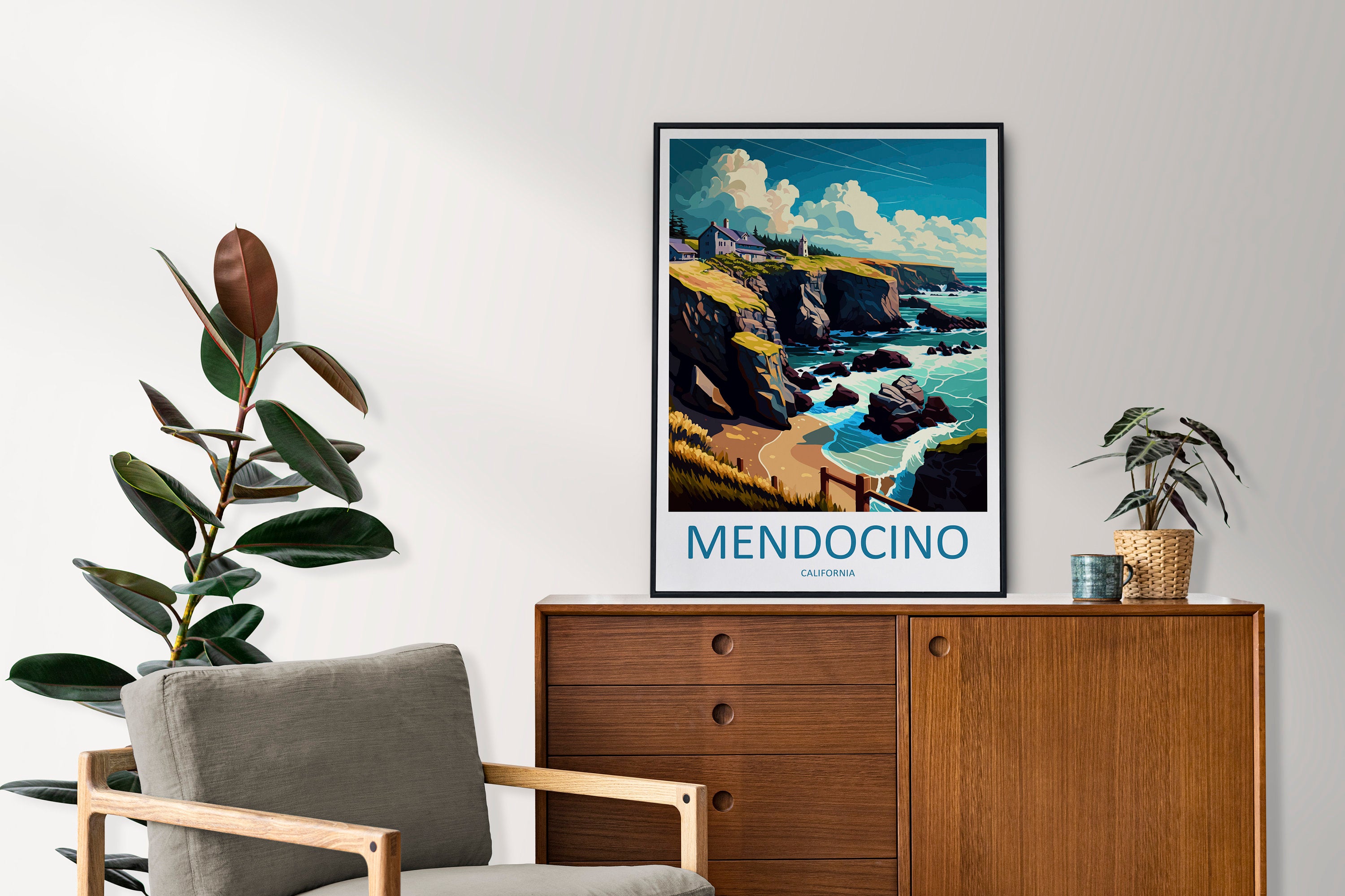 Mendocino Travel Print