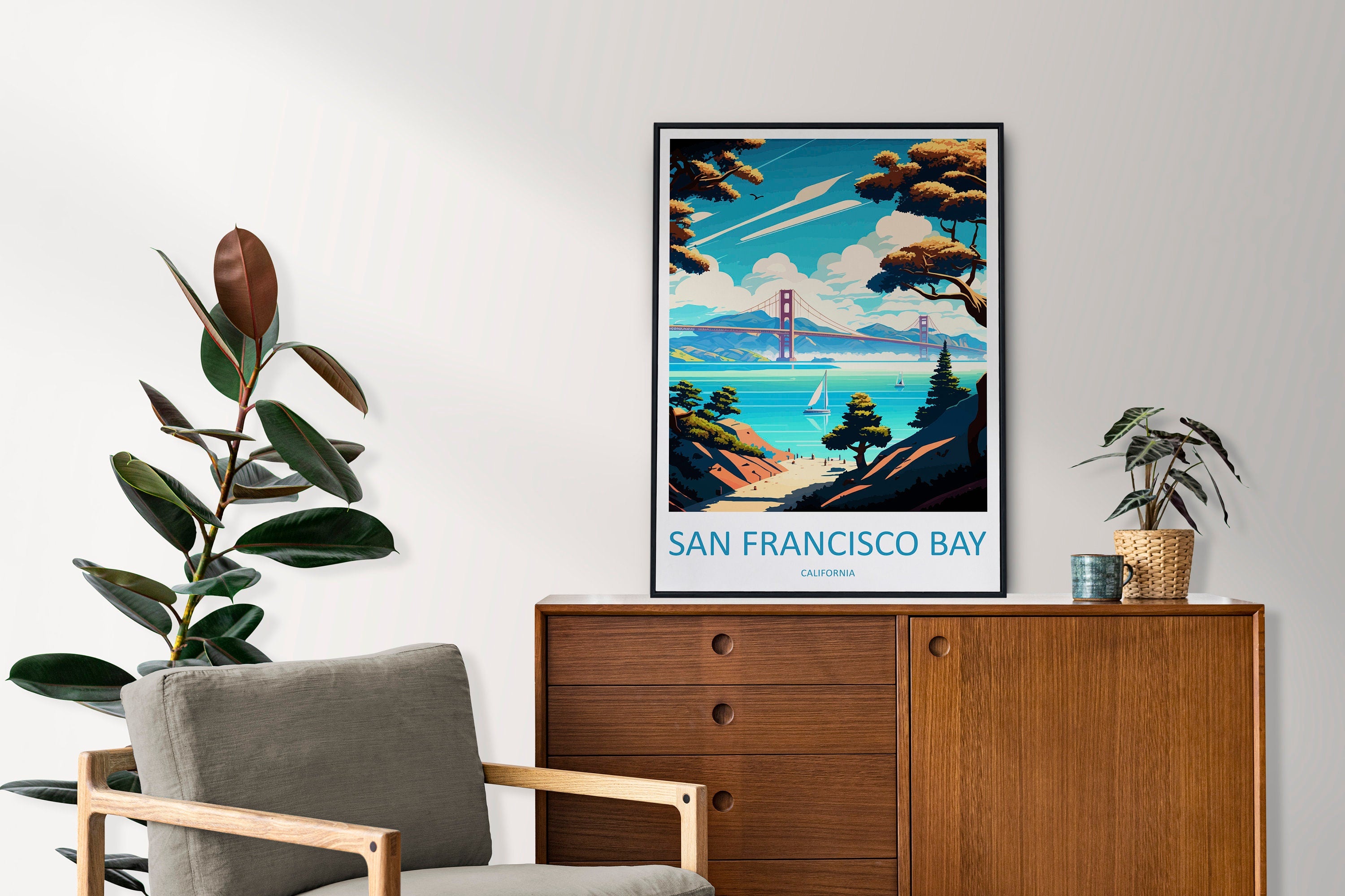 San Francisco Bay Area Travel Print