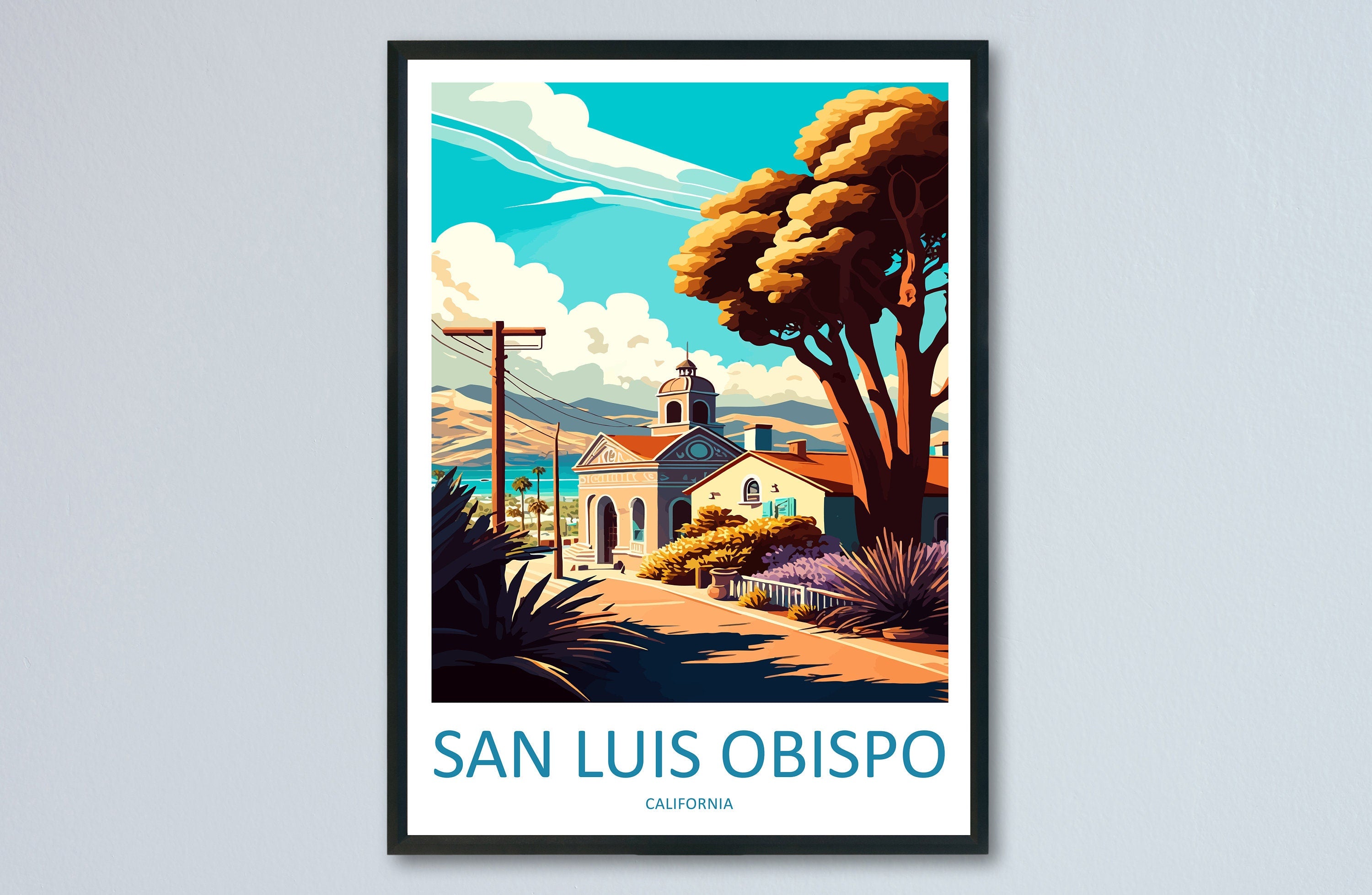 San Luis Obispo Travel Print