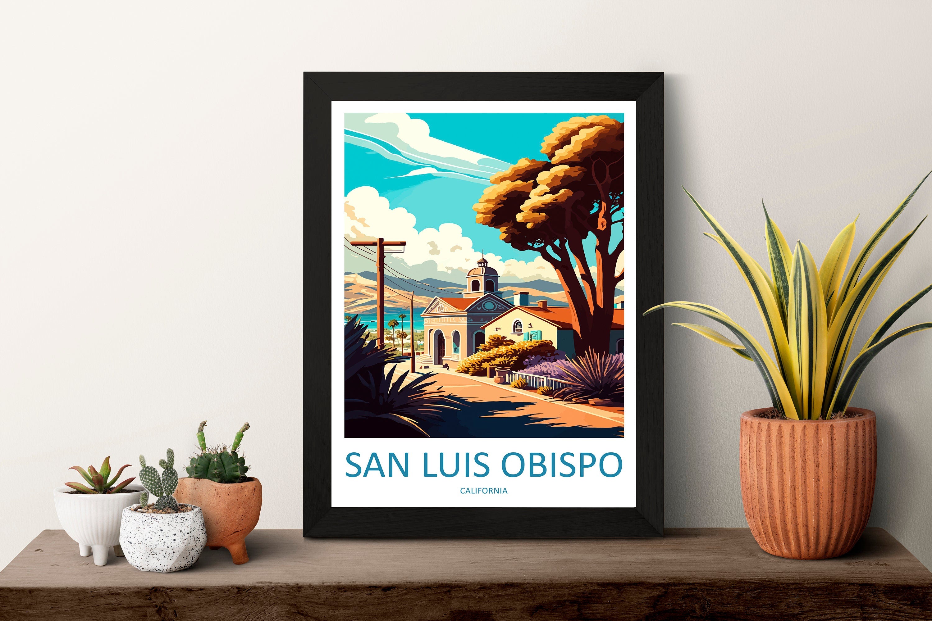 San Luis Obispo Travel Print