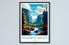 Yosemite Valley National Park Travel Print