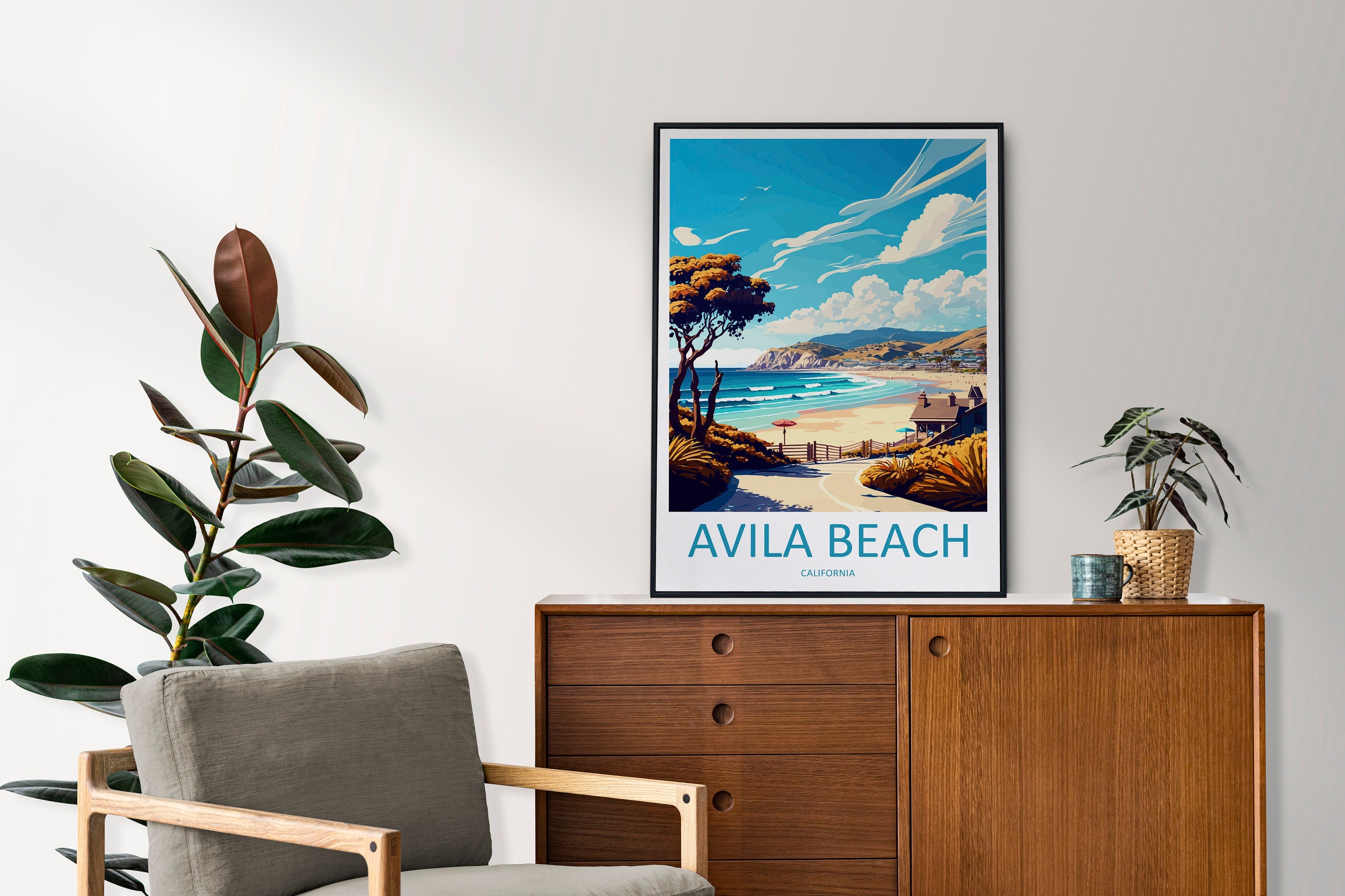 Avila Beach Travel Print