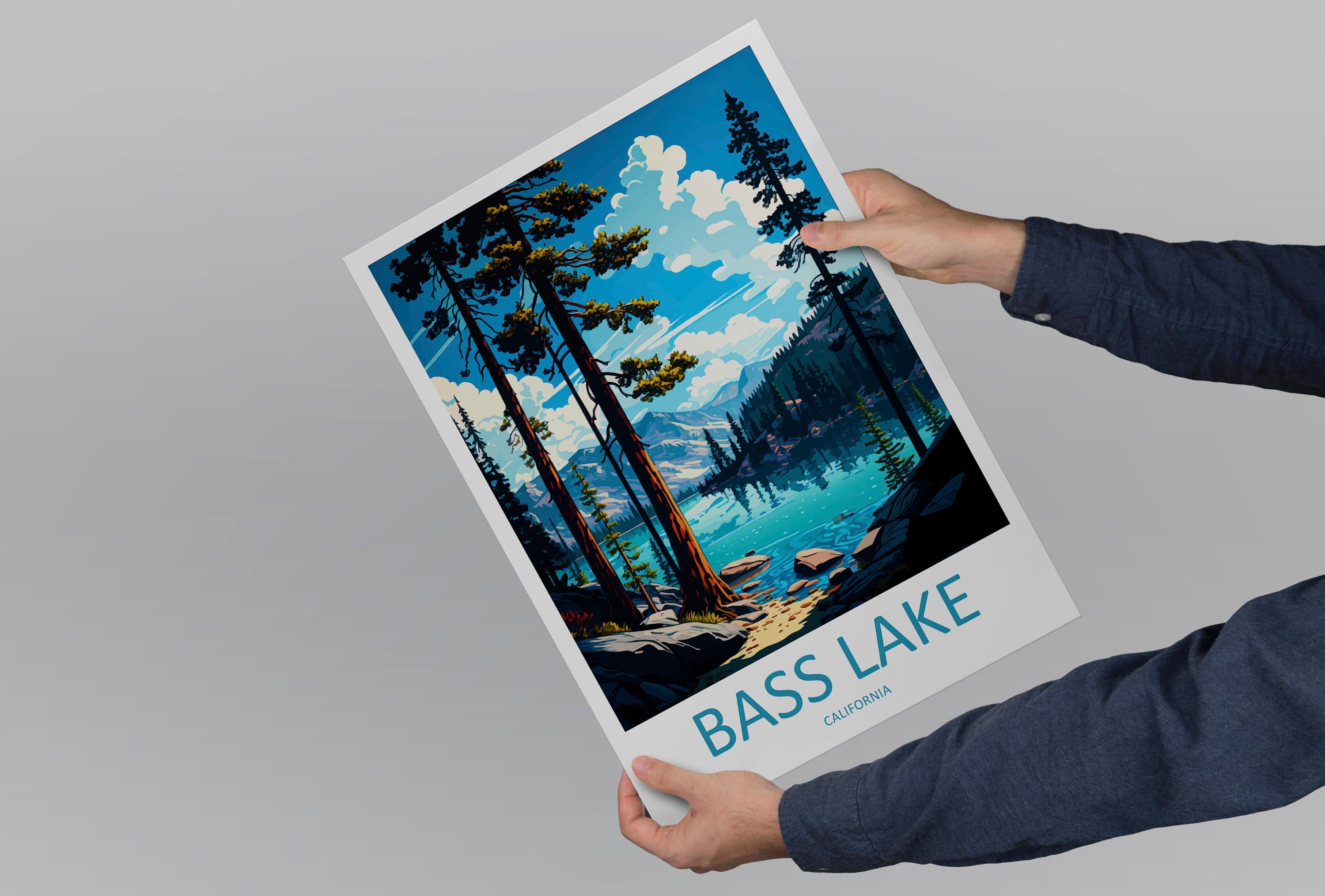 Bass Lake Travel Print