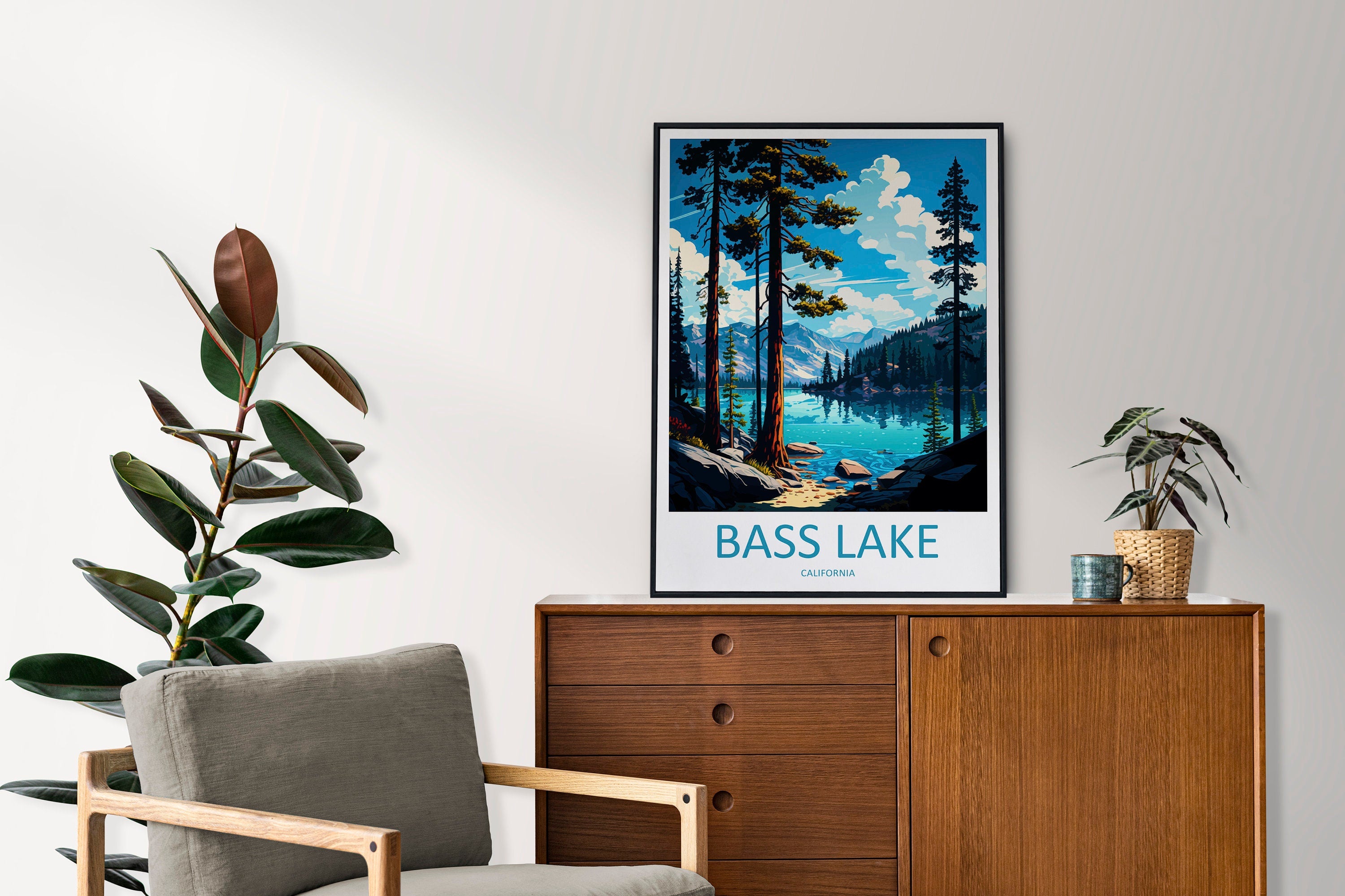 Bass Lake Travel Print