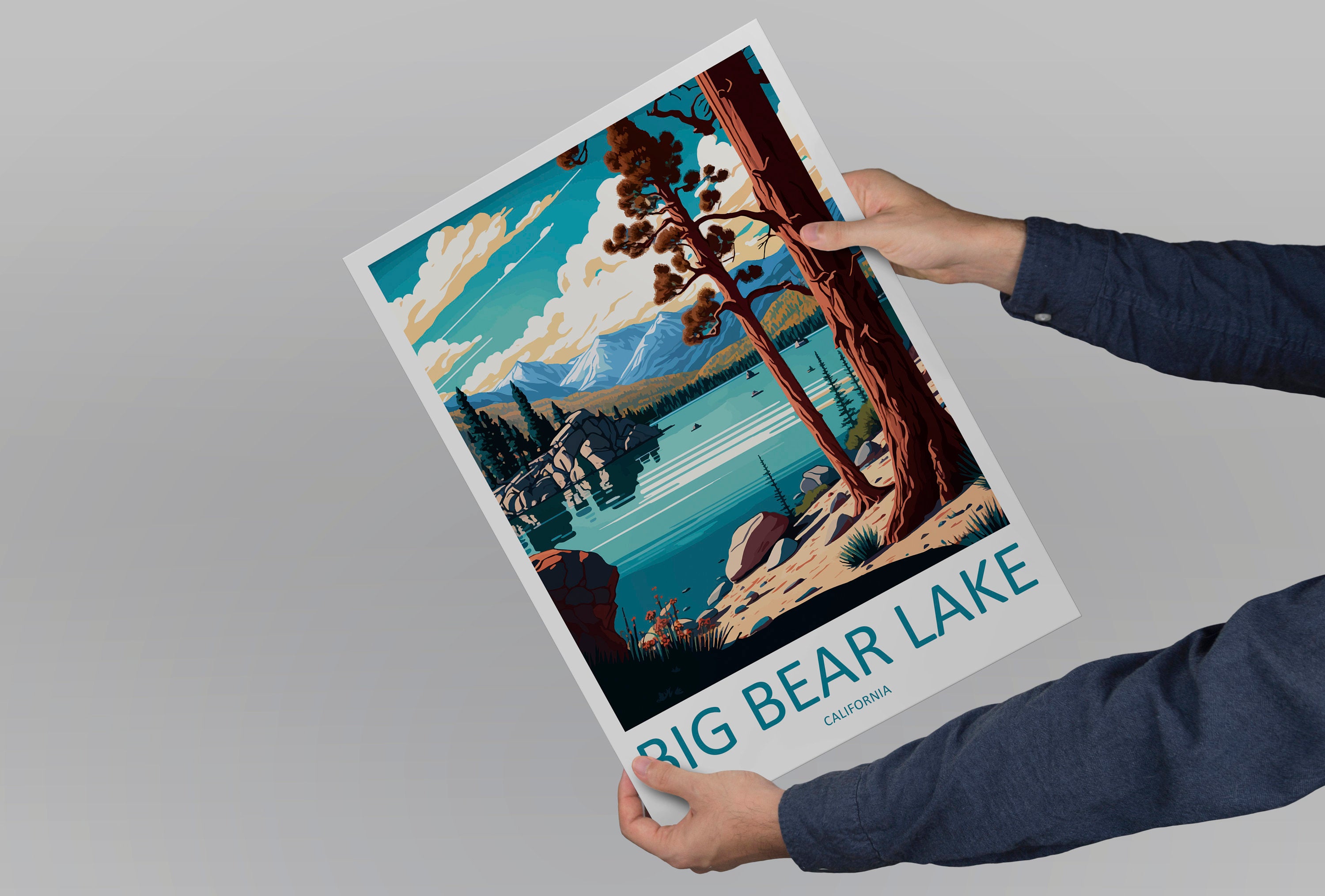 Big Bear Lake Travel Print