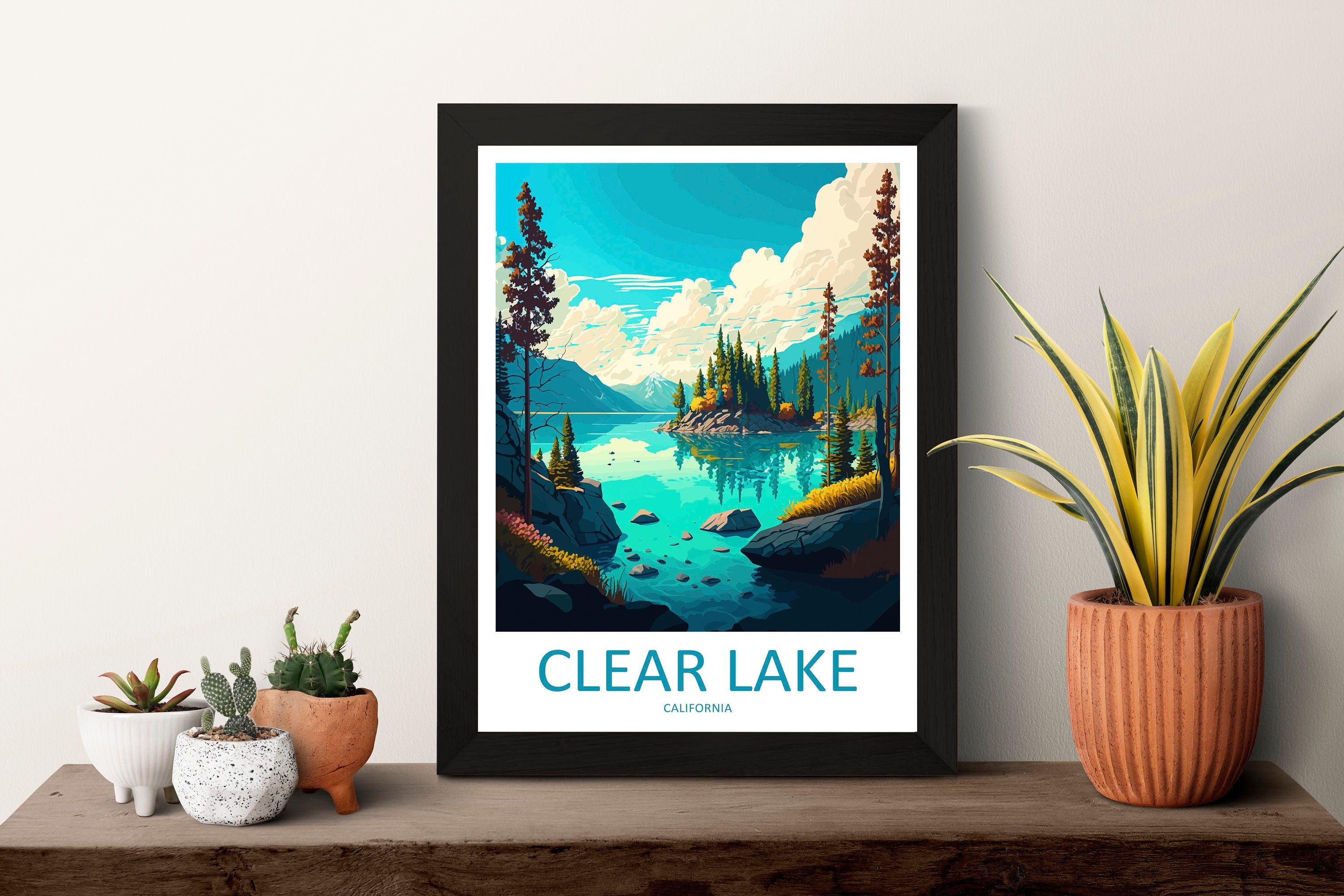 Clear Lake Travel Print