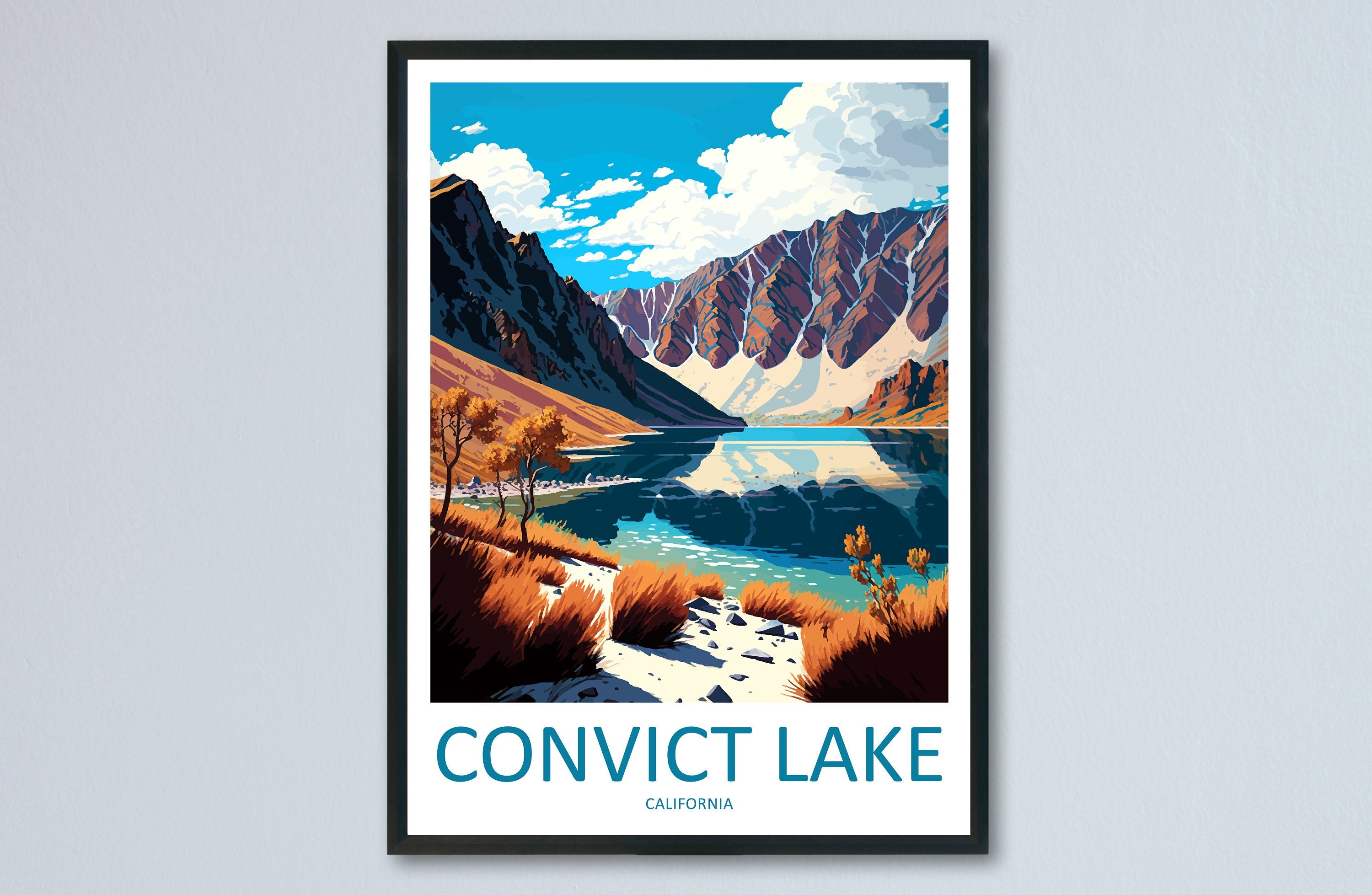 Convict Lake Travel Print