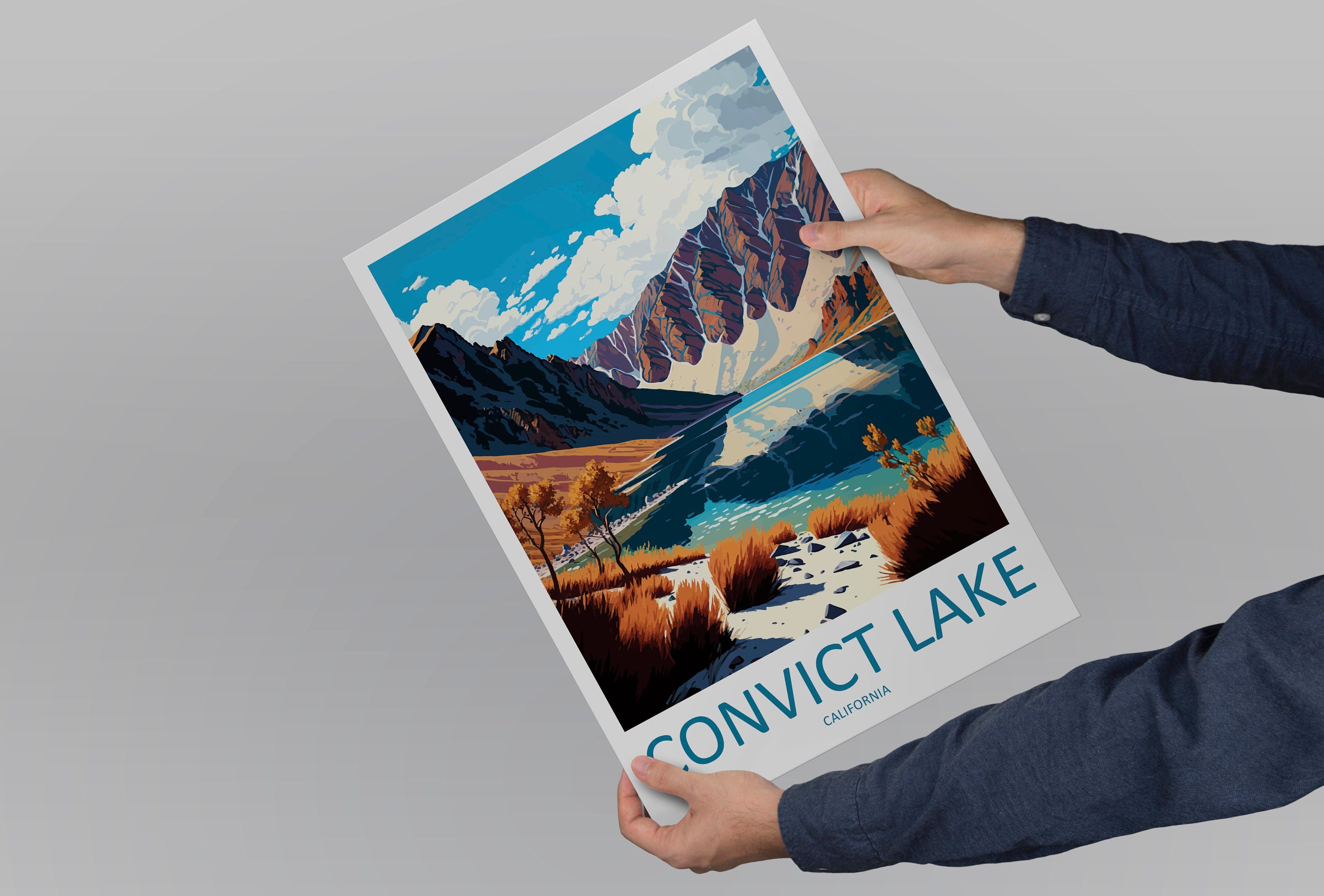 Convict Lake Travel Print