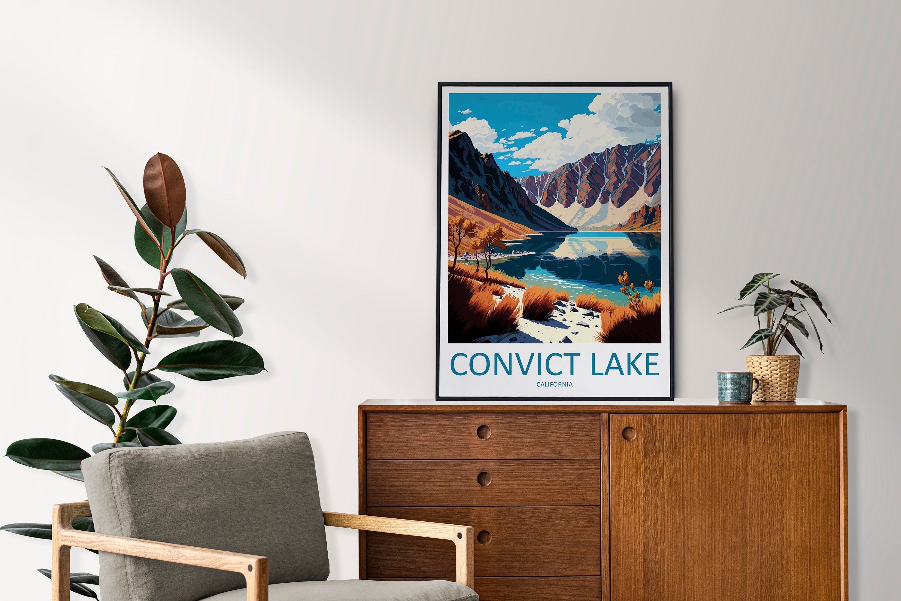 Convict Lake Travel Print