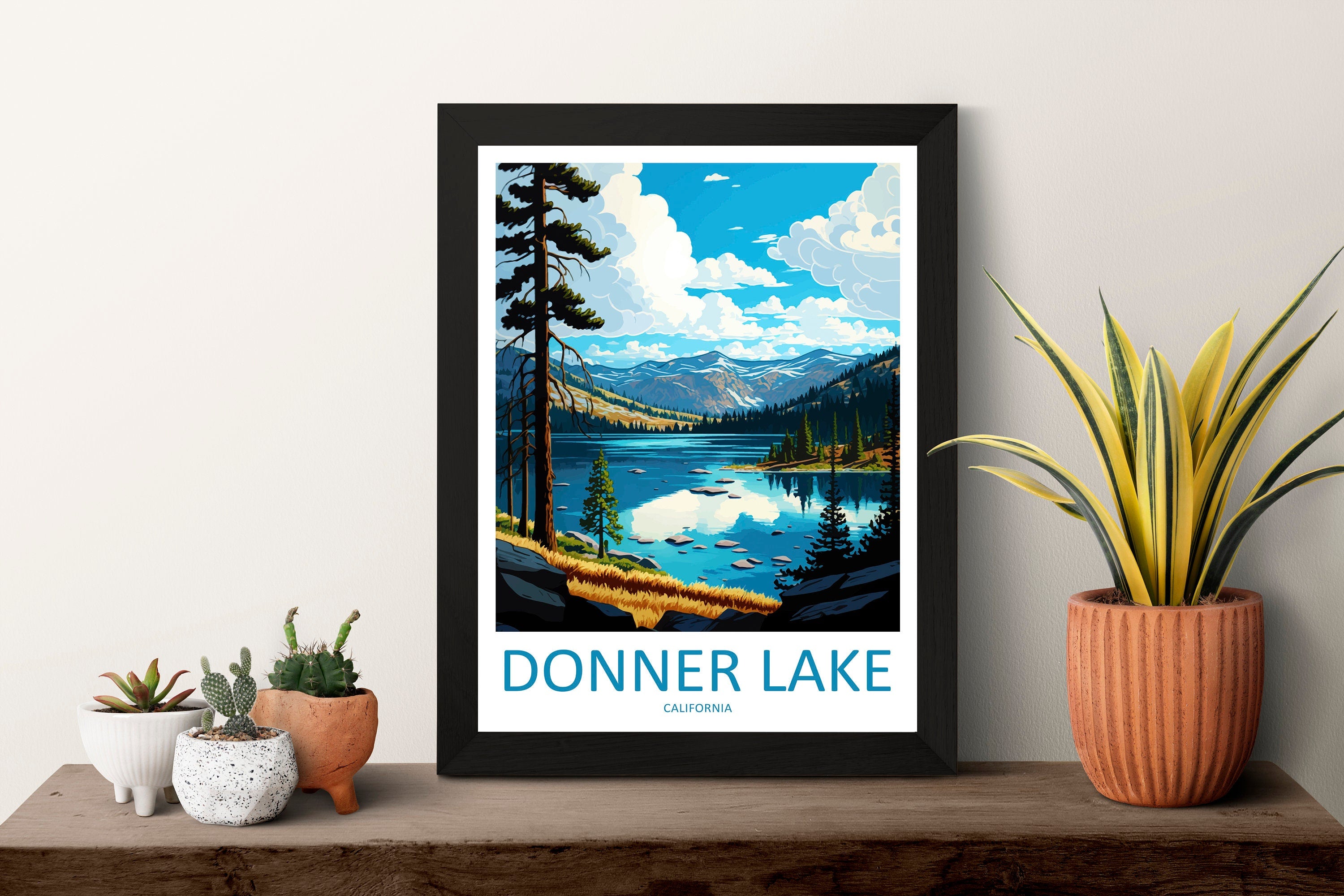 Donner Lake Travel Print