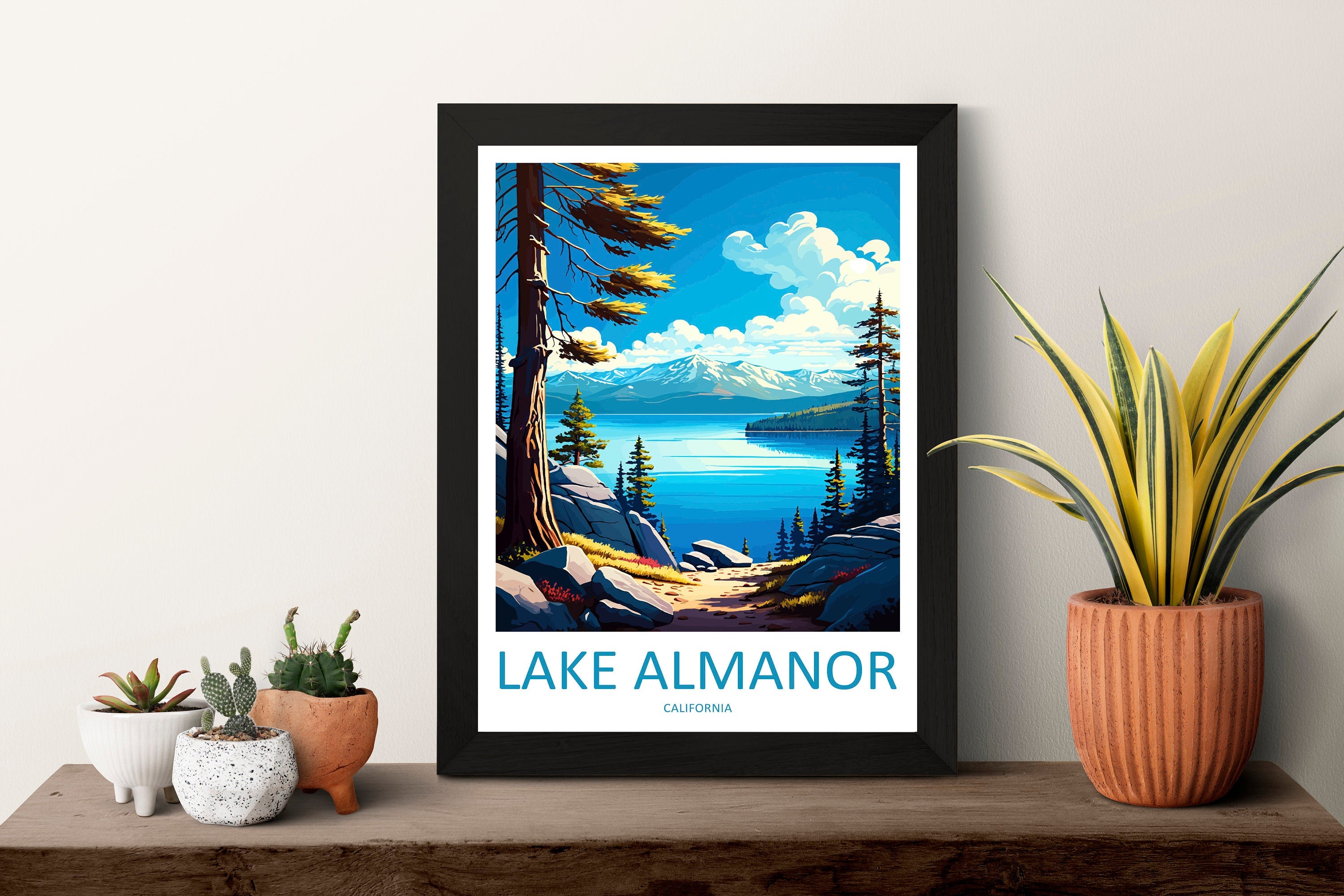 Lake Almanor Travel Print