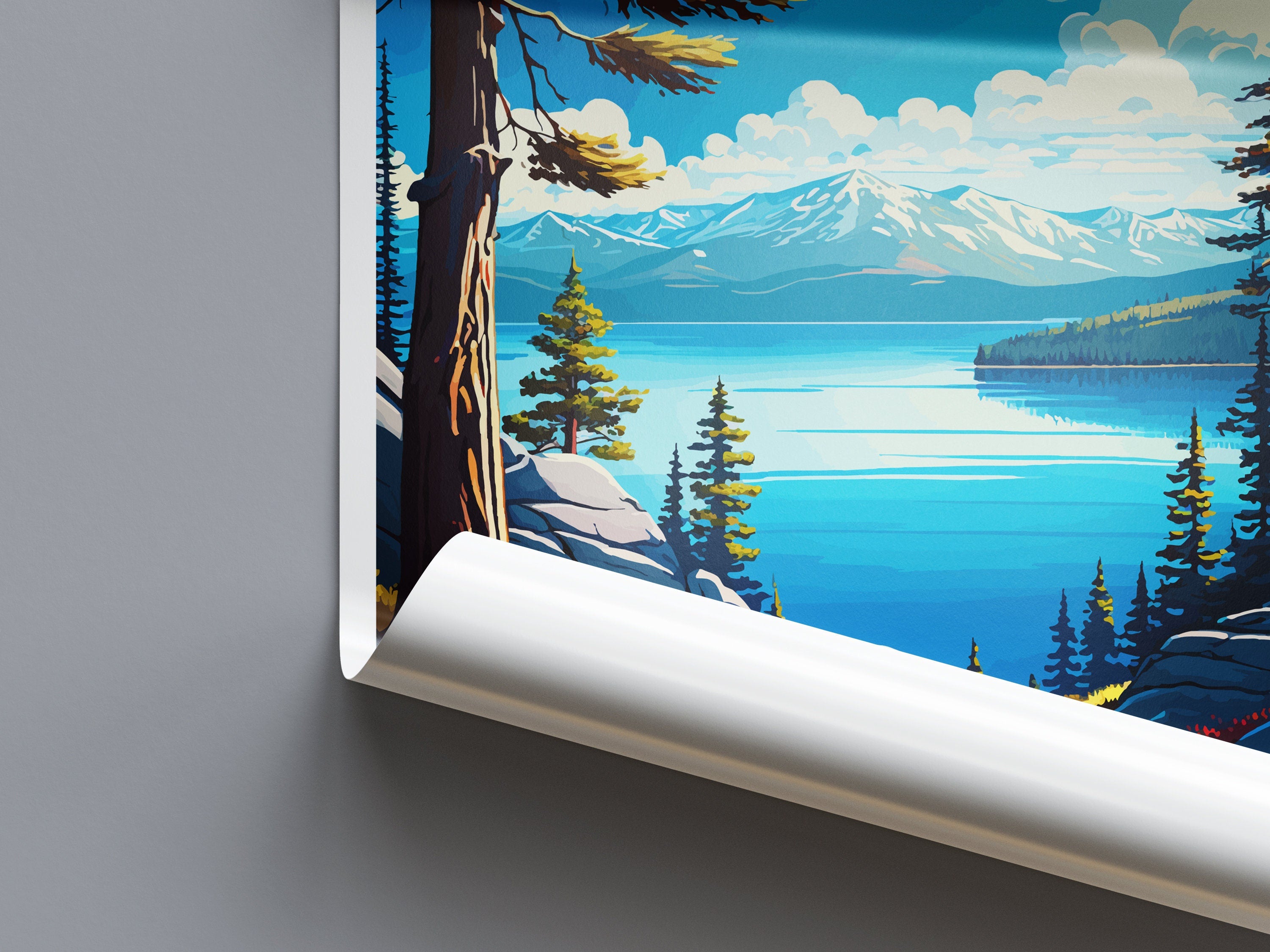 Lake Almanor Travel Print