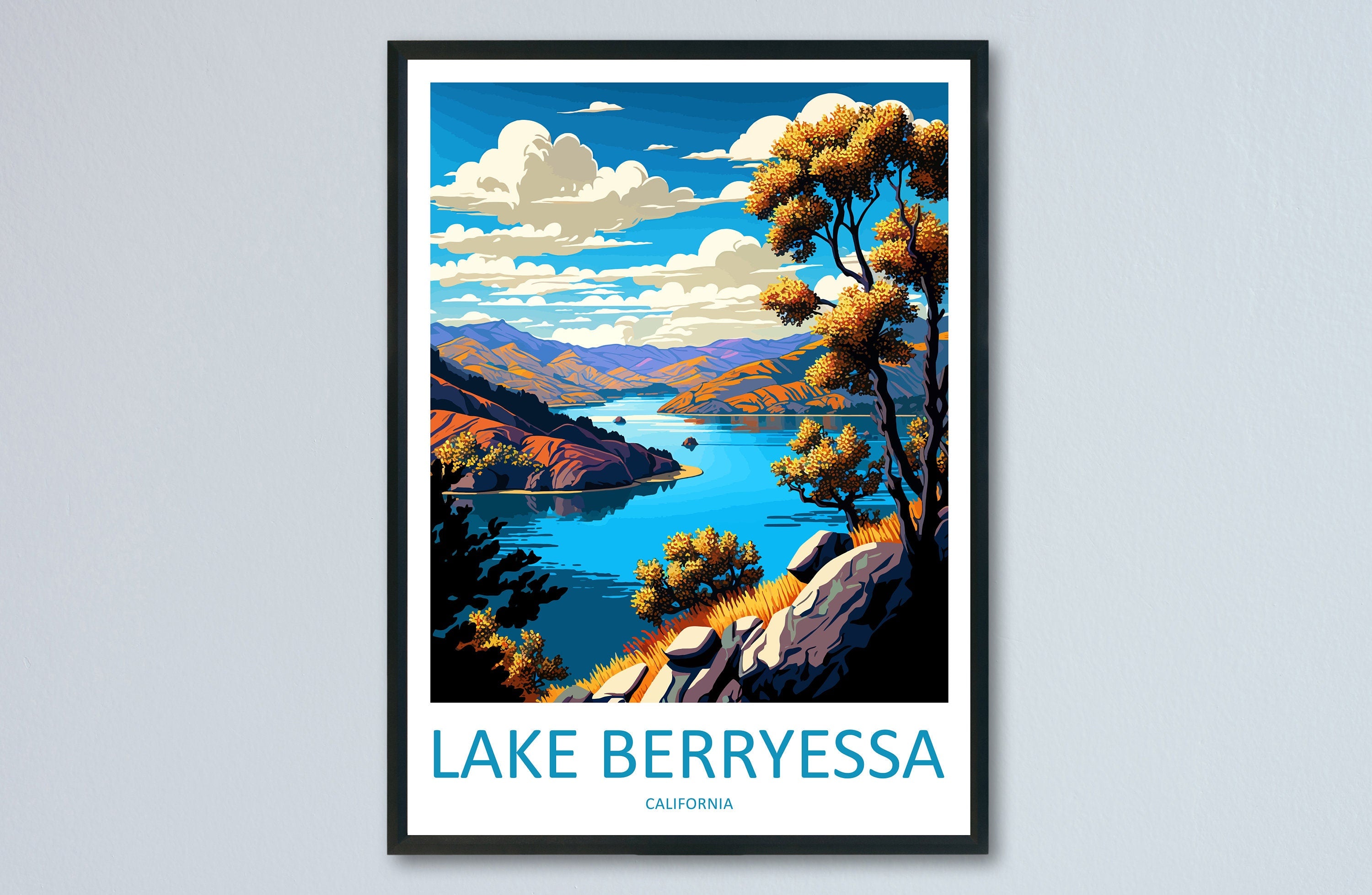 Lake Berryessa Travel Print