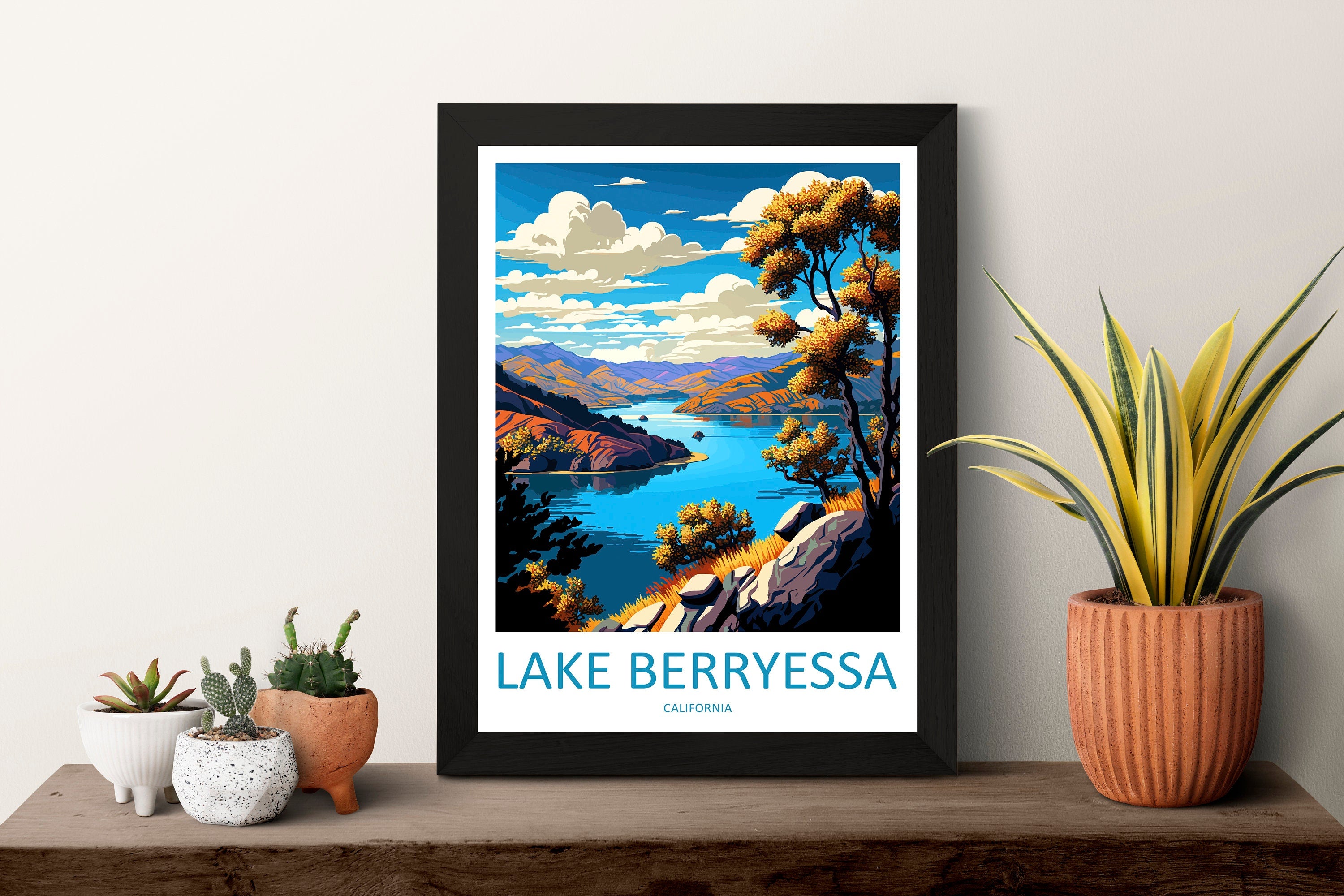 Lake Berryessa Travel Print