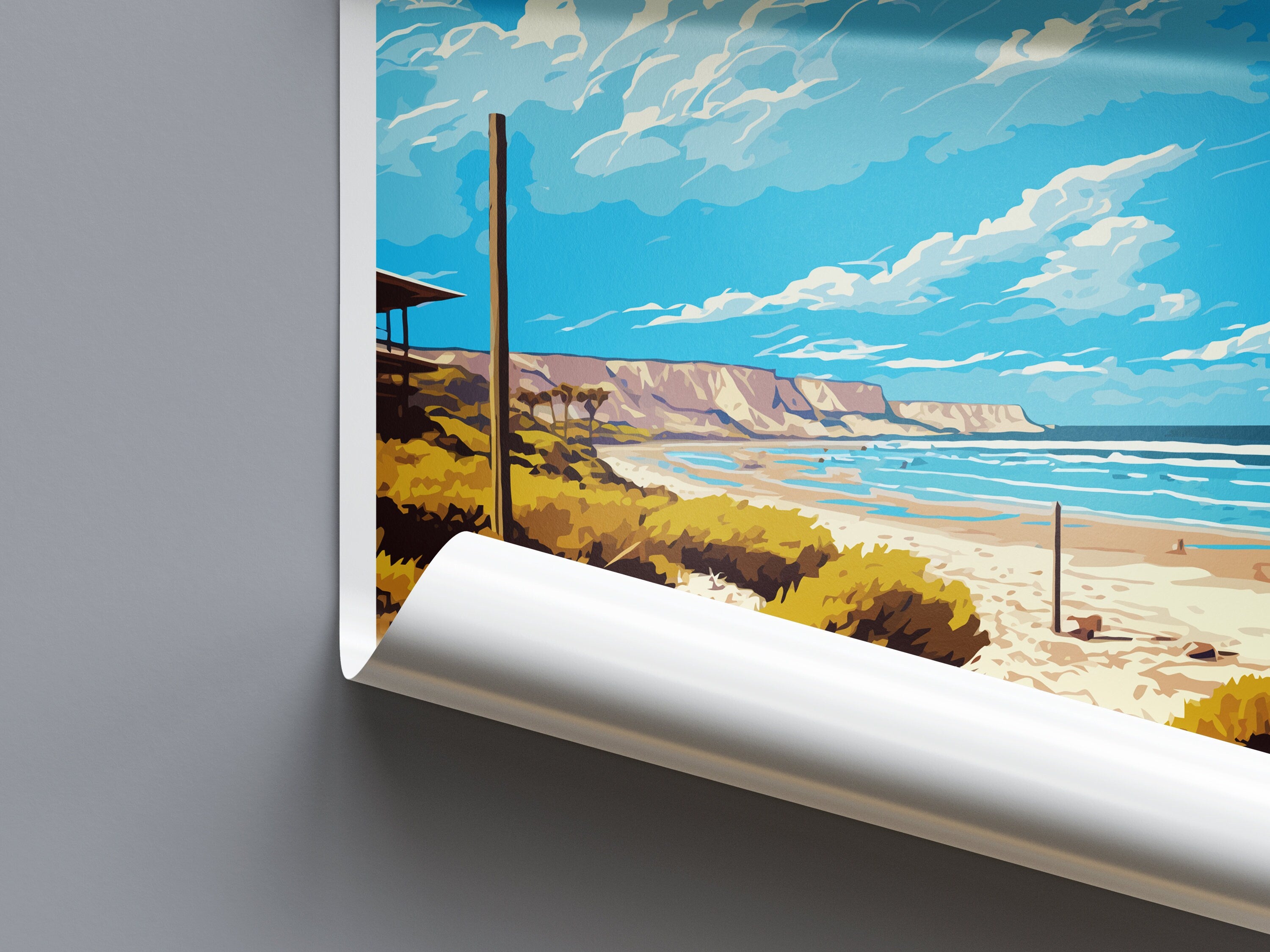 San Onofre Beach Travel Print