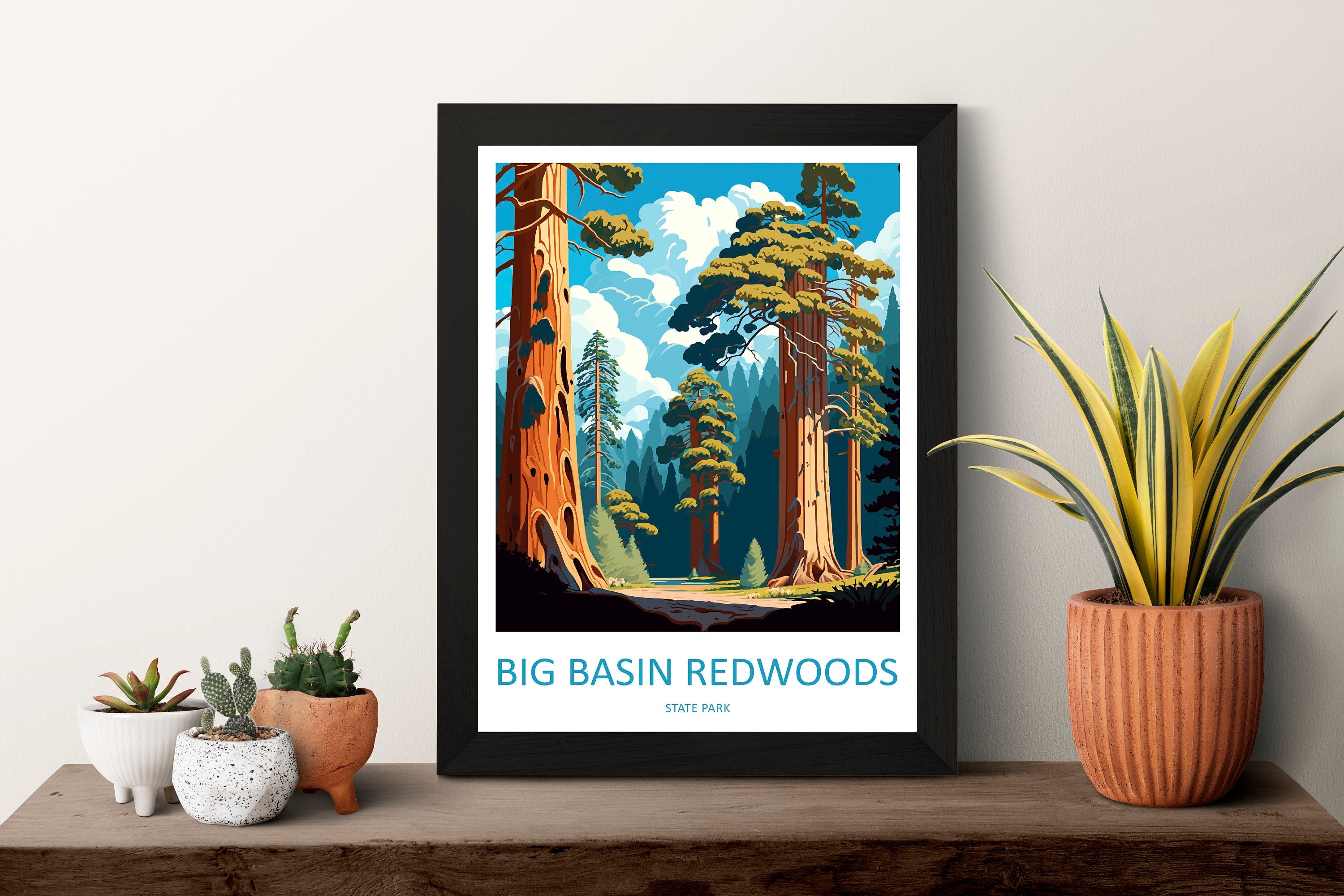 Big Basin Redwoods State Park Travel Print