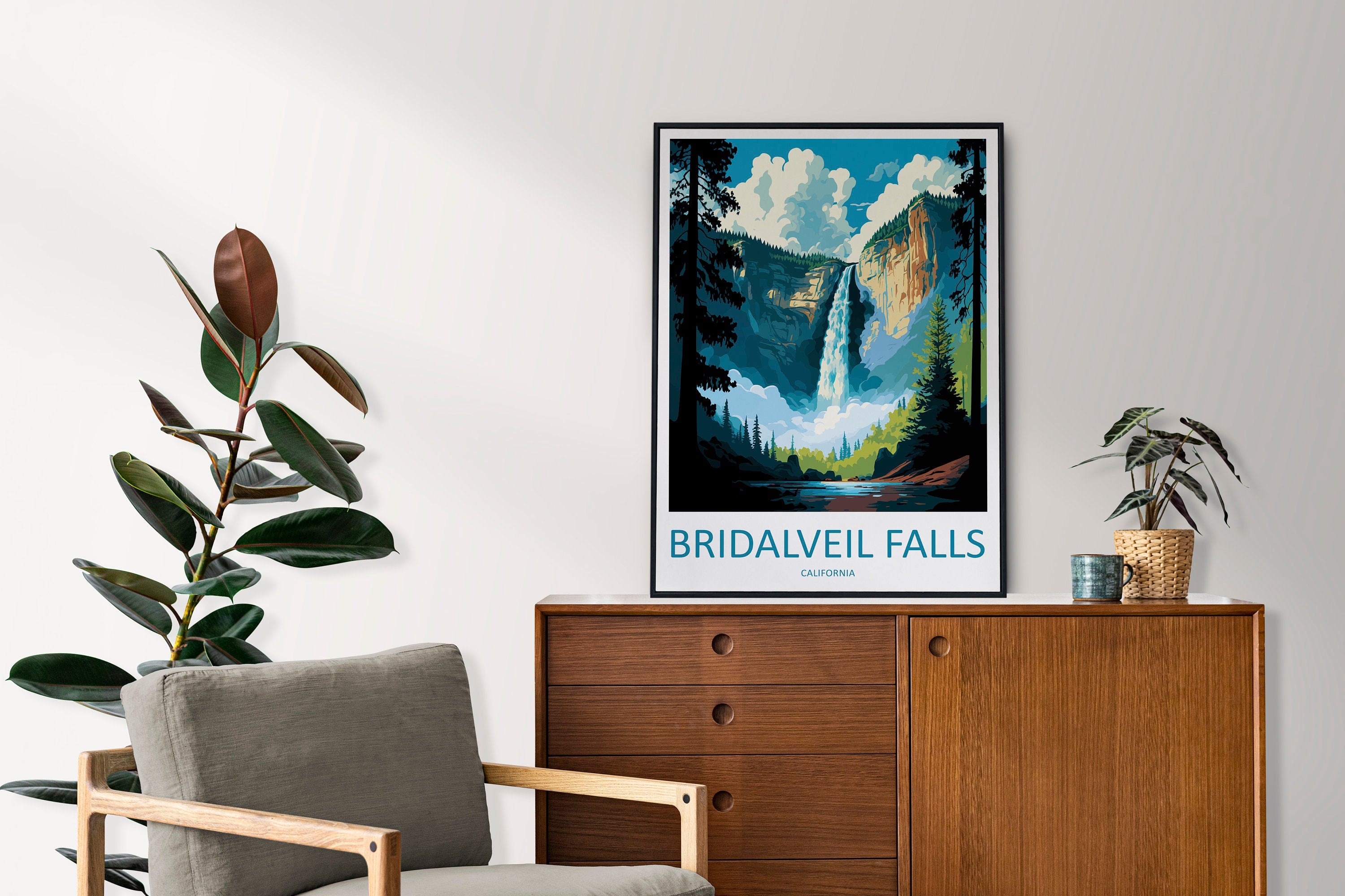 Bridalveil Falls Travel Print