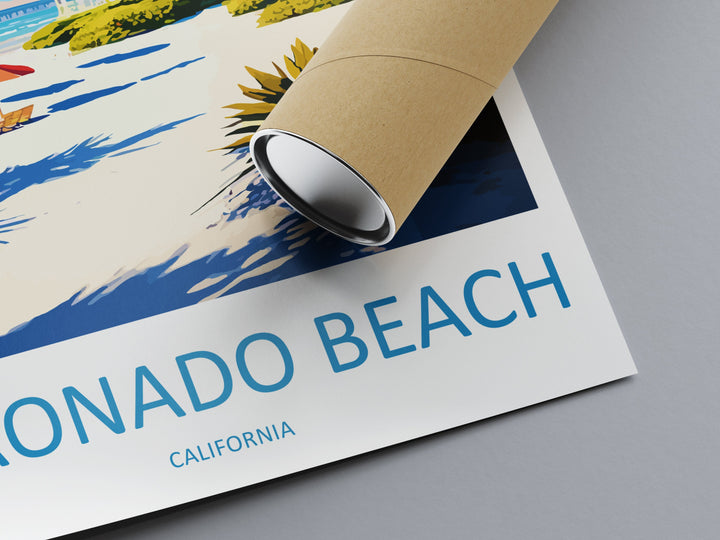 Coronado Beach Travel Print Wall Art Coronado Beach Wall Hanging Home Décor Coronado Beach Gift Art Lovers California Art Lover Gift Print