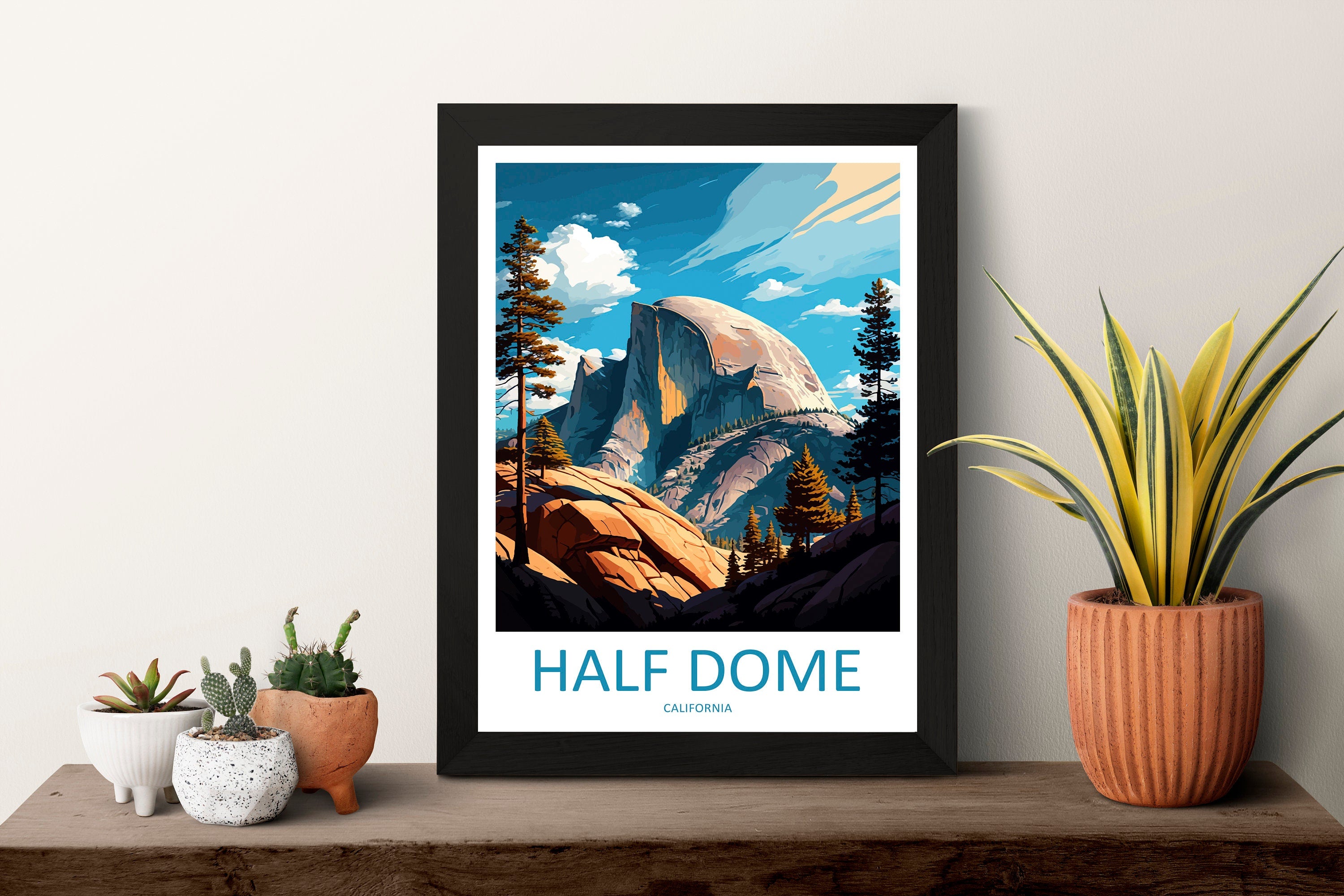 Half Dome Yosemite Travel Print