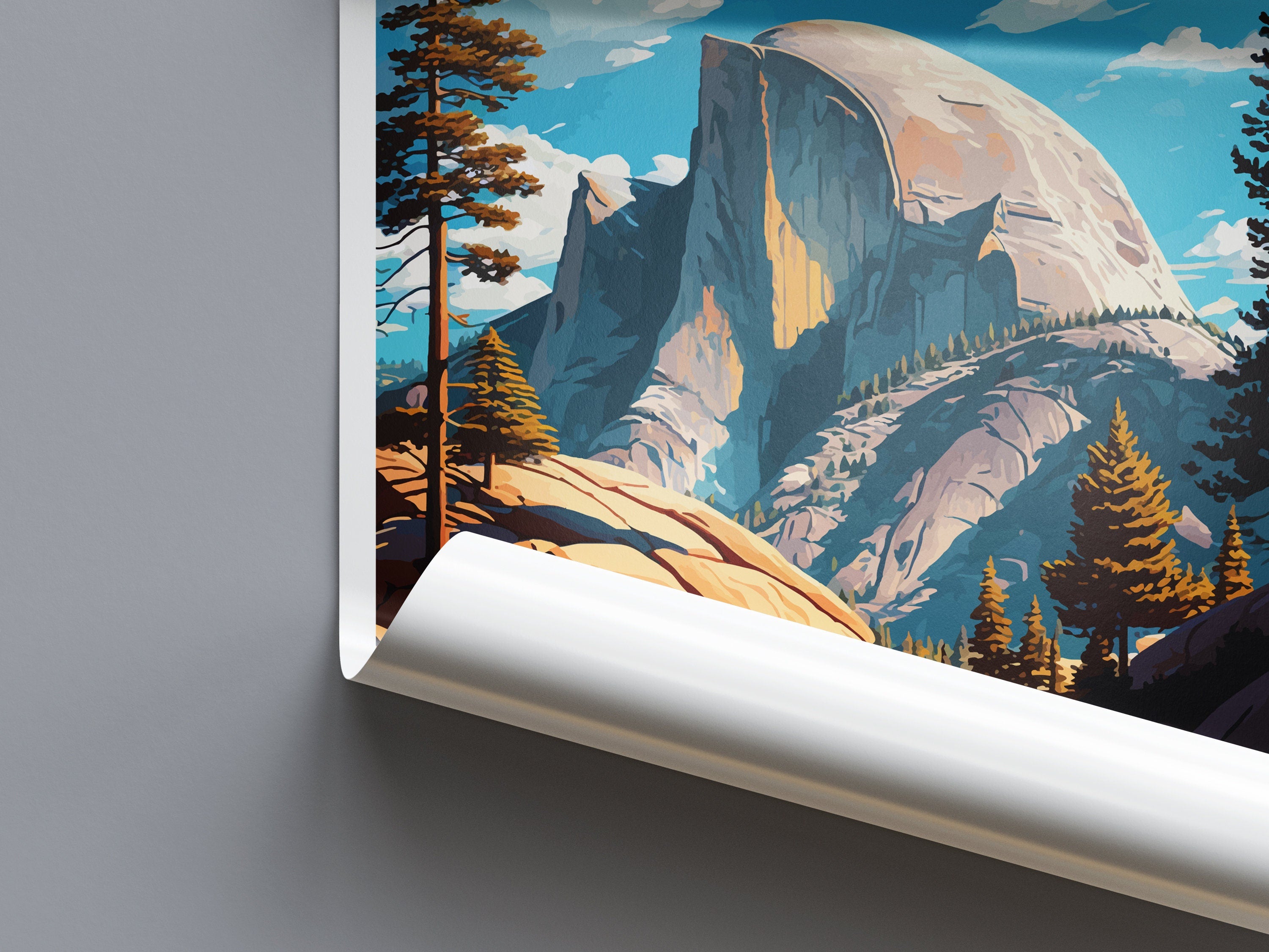 Half Dome Yosemite Travel Print