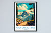 Half Dome Trail Yosemite Travel Print